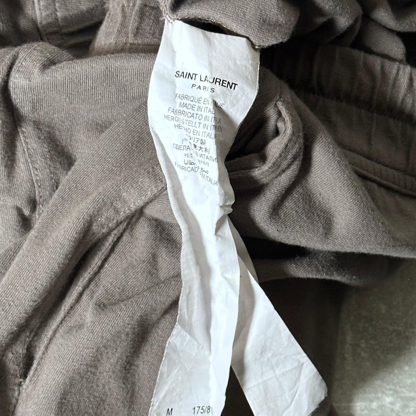 Saint Laurent Paris Beige Jogger Sweatpants