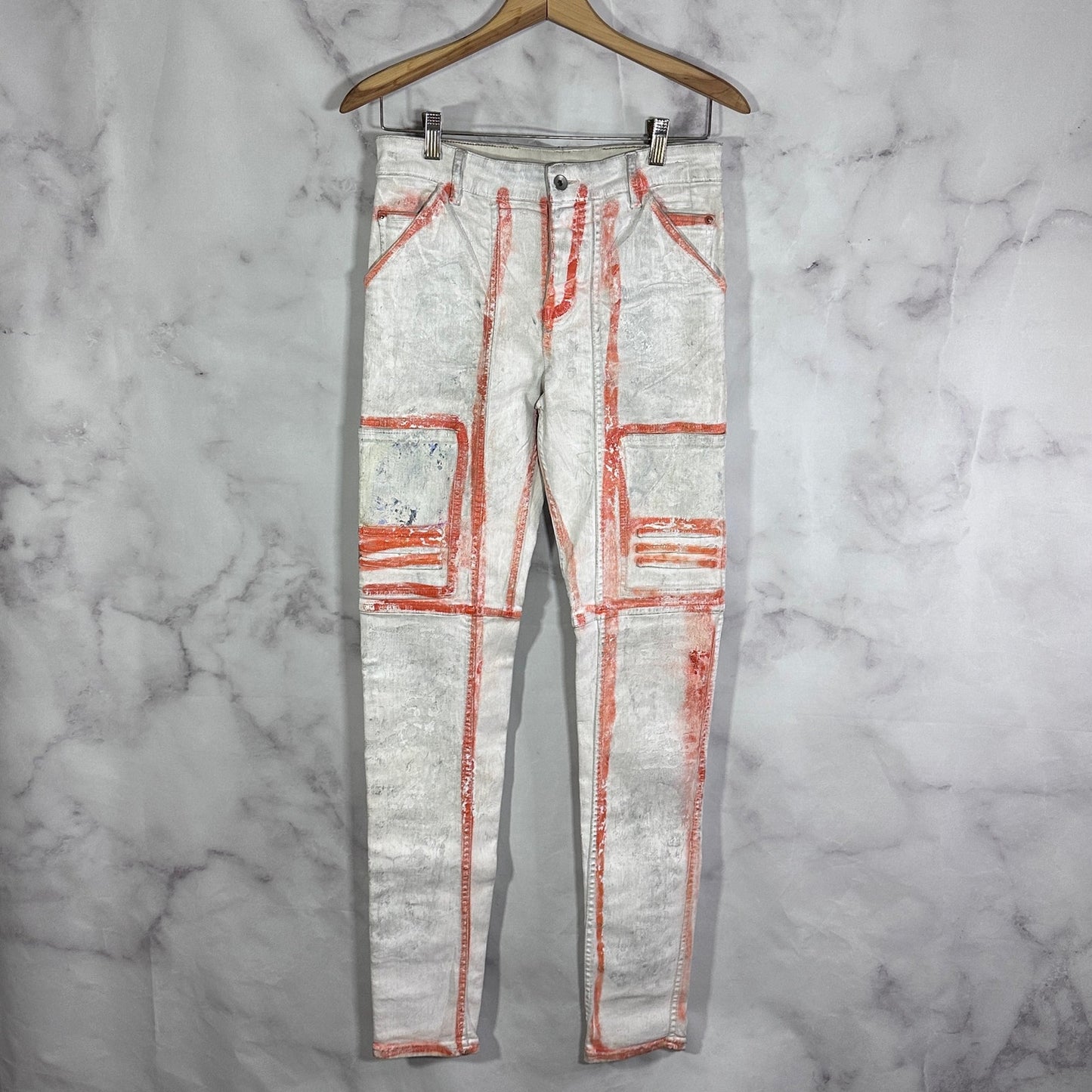 Rick Owens DRKSHDW Painted Wax Nagakin Denim by Nyree Morrison