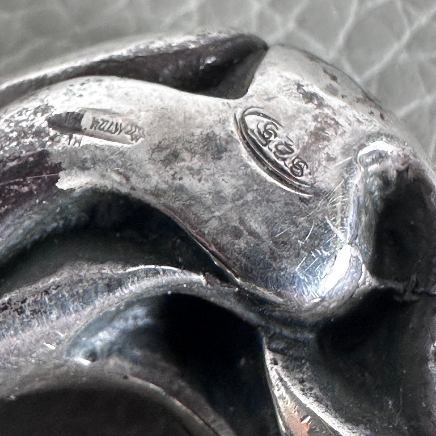 Claudio Calestani Handmade Iguana & Silver Buckle Belt