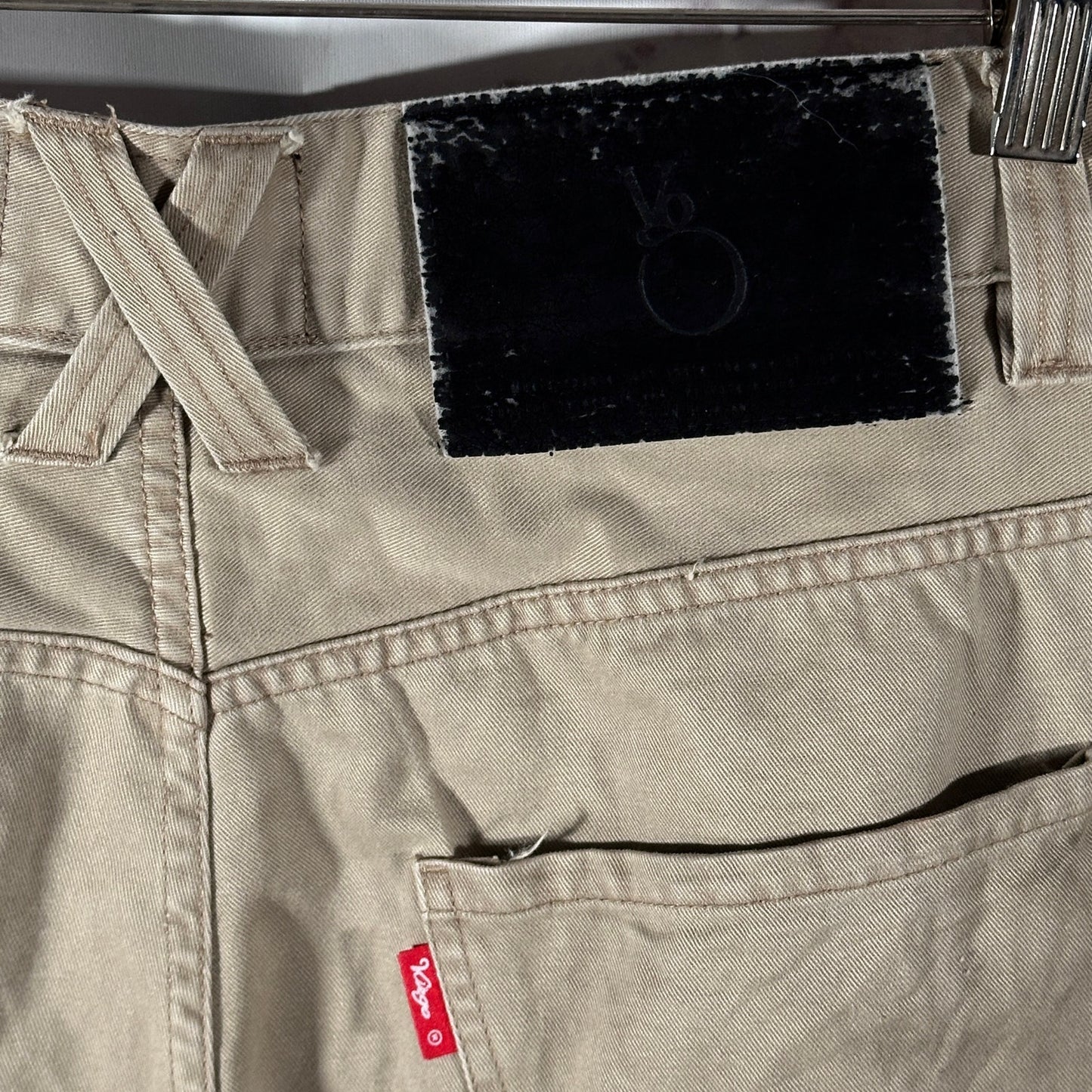 Virgo Rebel Army Repaired Khaki Pants