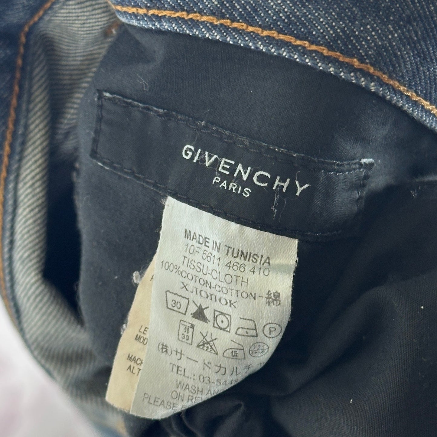 Givenchy Paris Distressed Denim