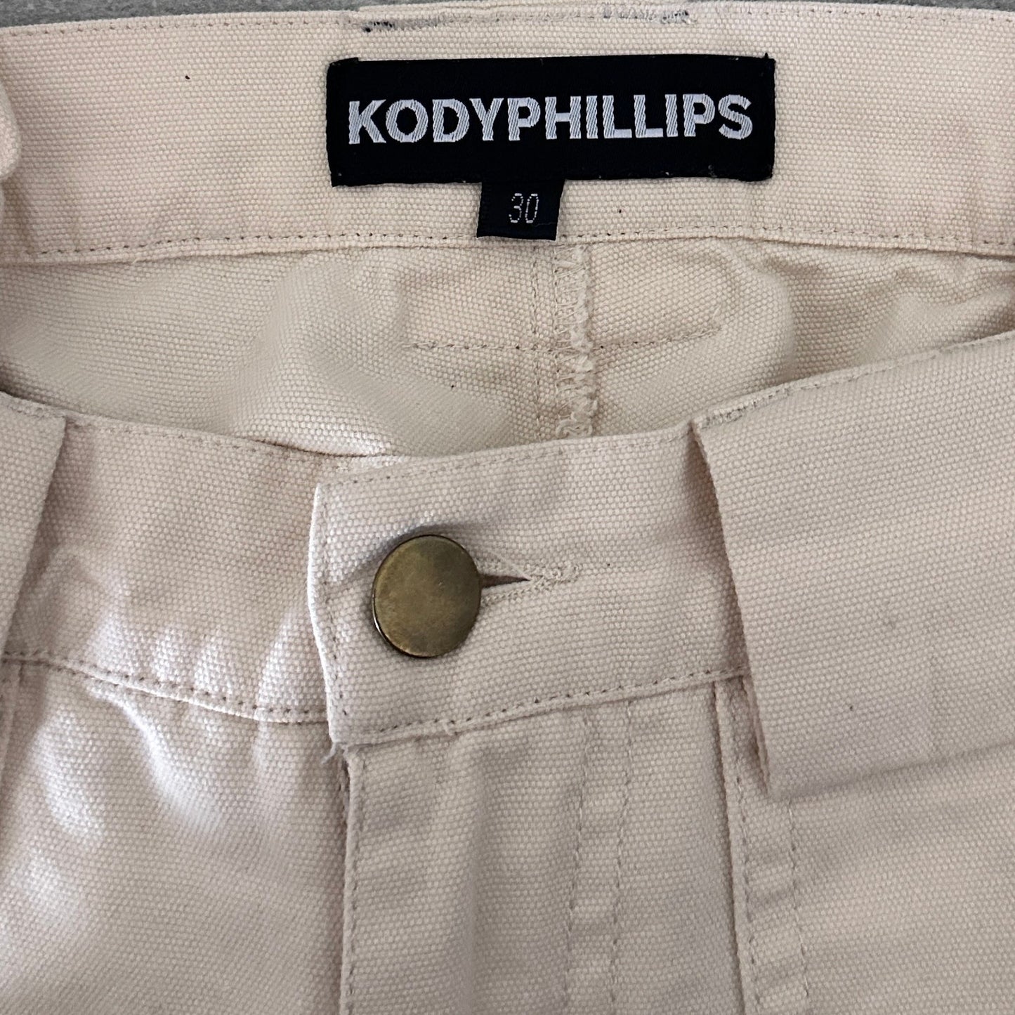 Kody Phillips Cream Mr Poopy Pants Cargos