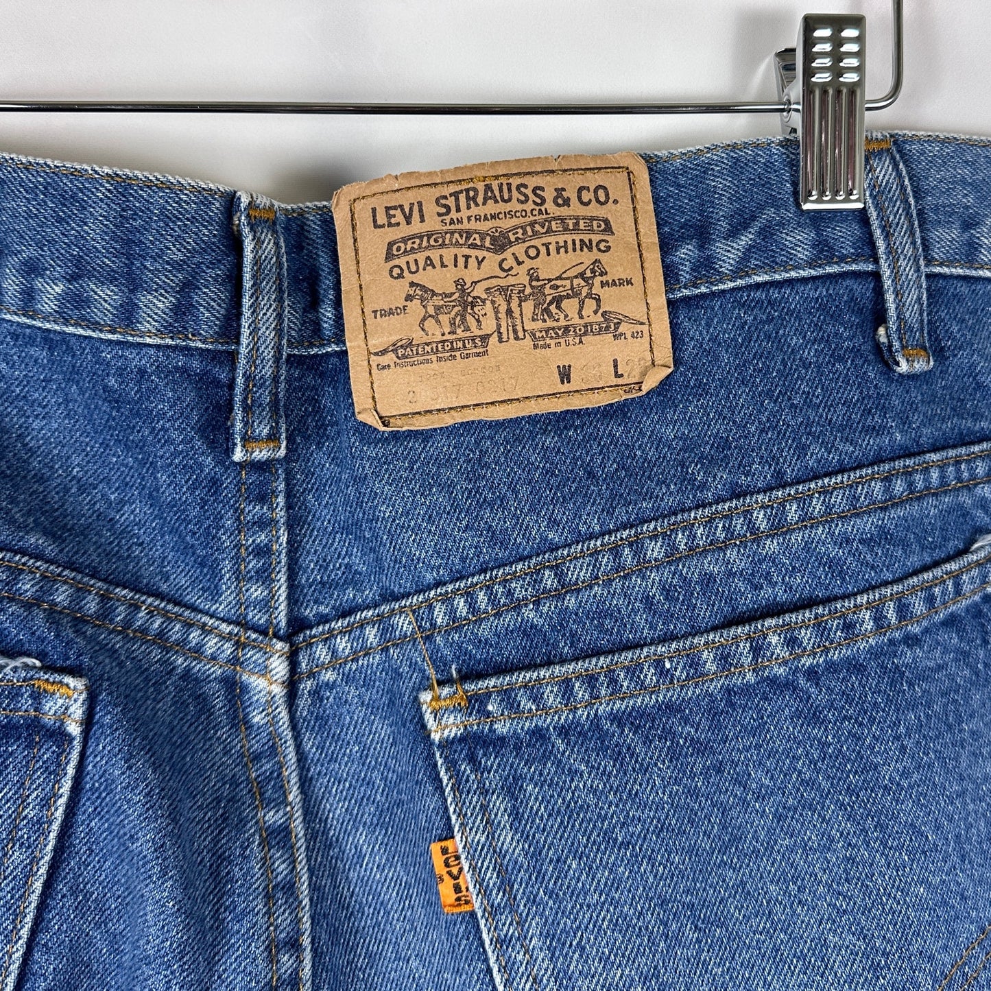 Vintage Levi's 80s Orange Tab Straight Denim