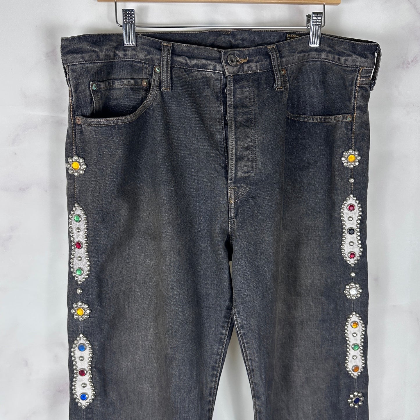 Kapital Kountry Black Jewel Denim Jeans
