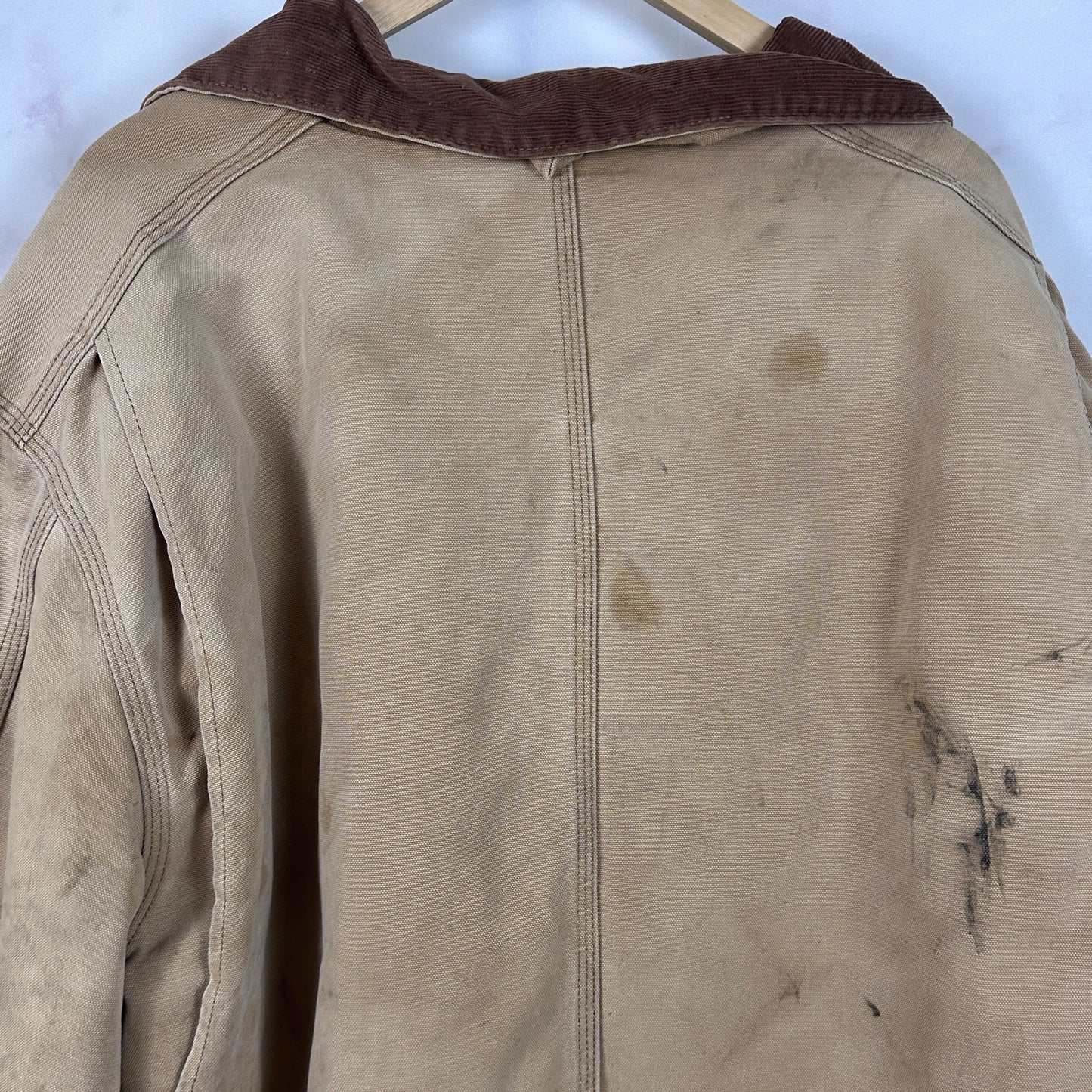 Vintage Carhartt Tan Duck Chore Coat