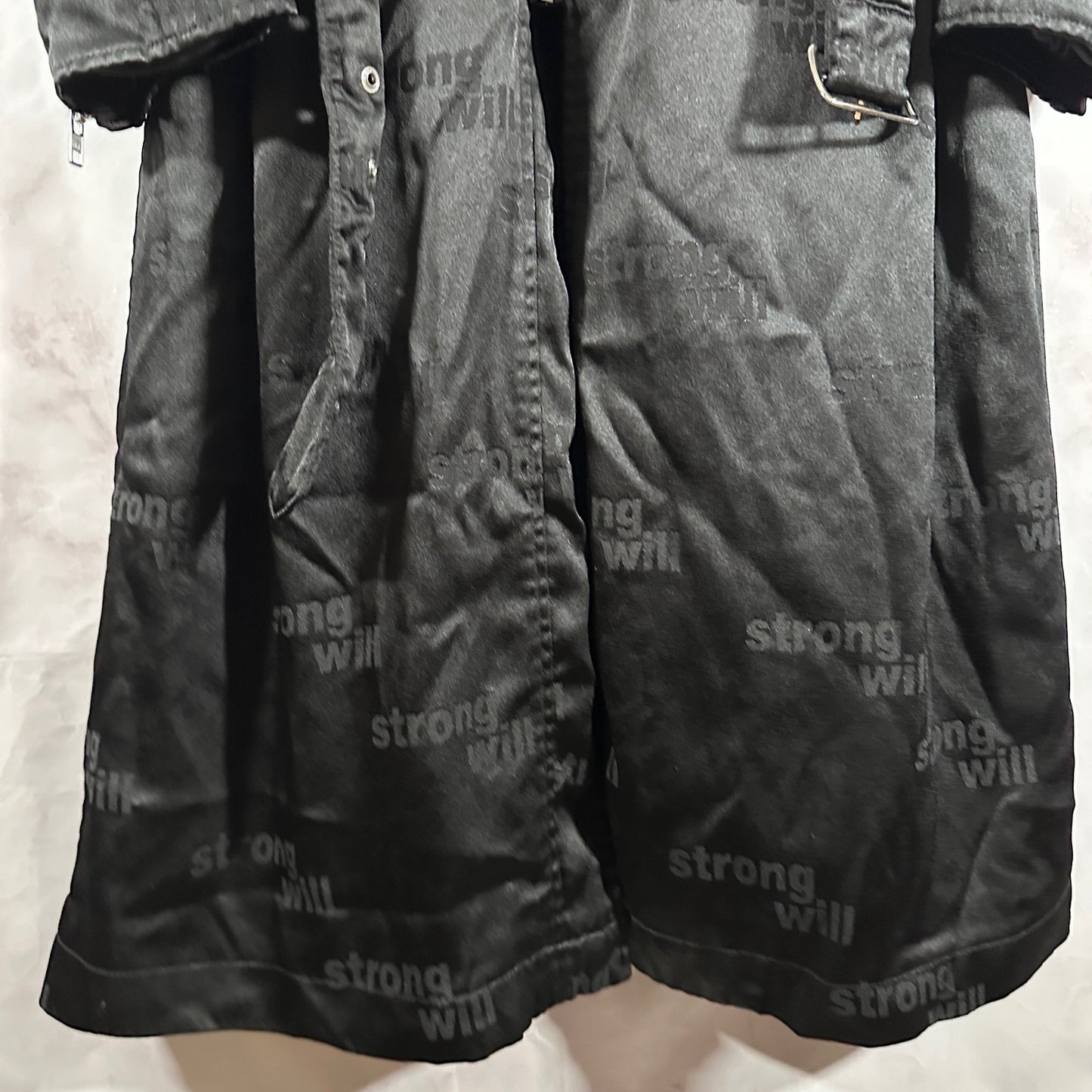 Comme des Garçons BLACK ‘Strong Will’ Biker Trench Coat