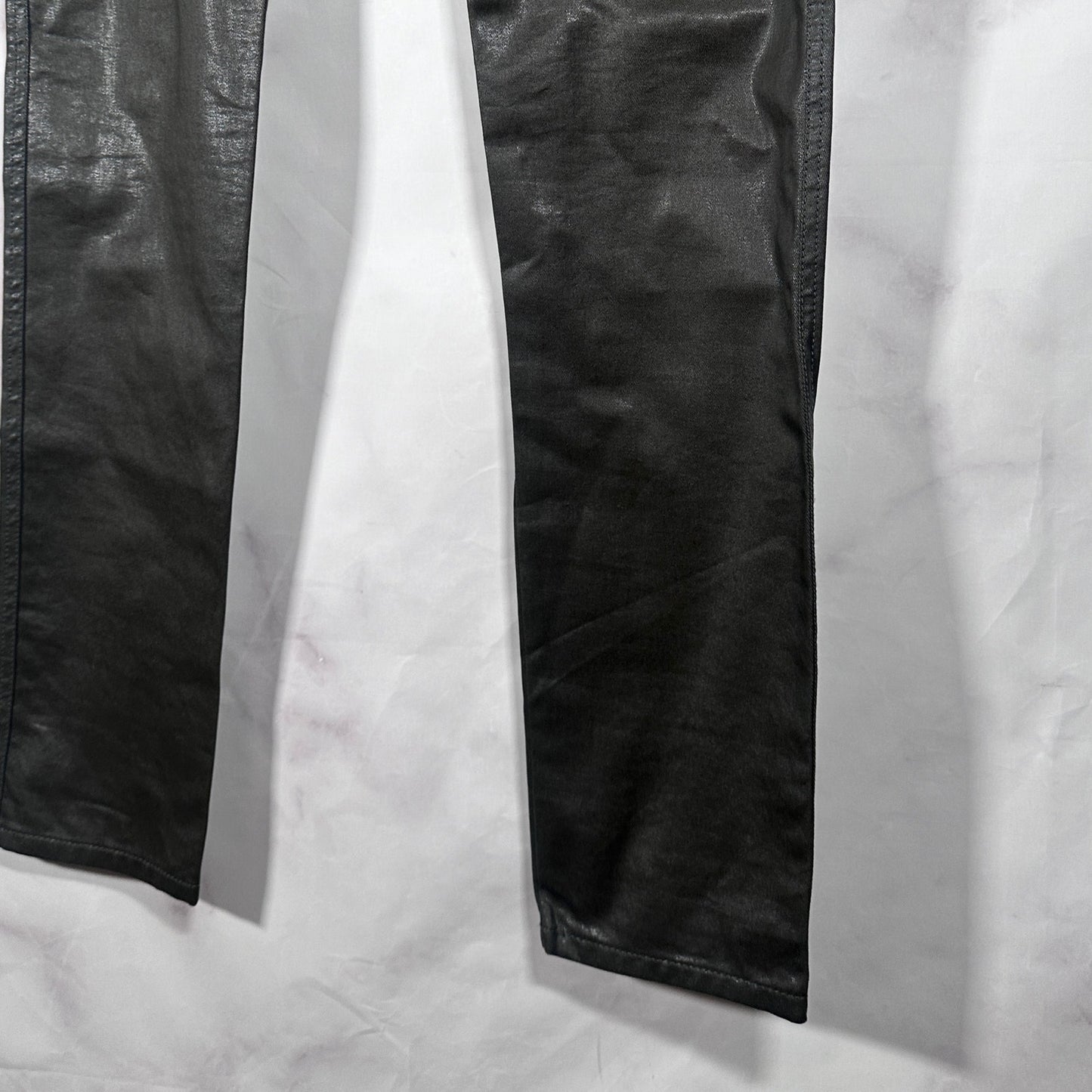 Jil Sander Forest Green Waxed Pants