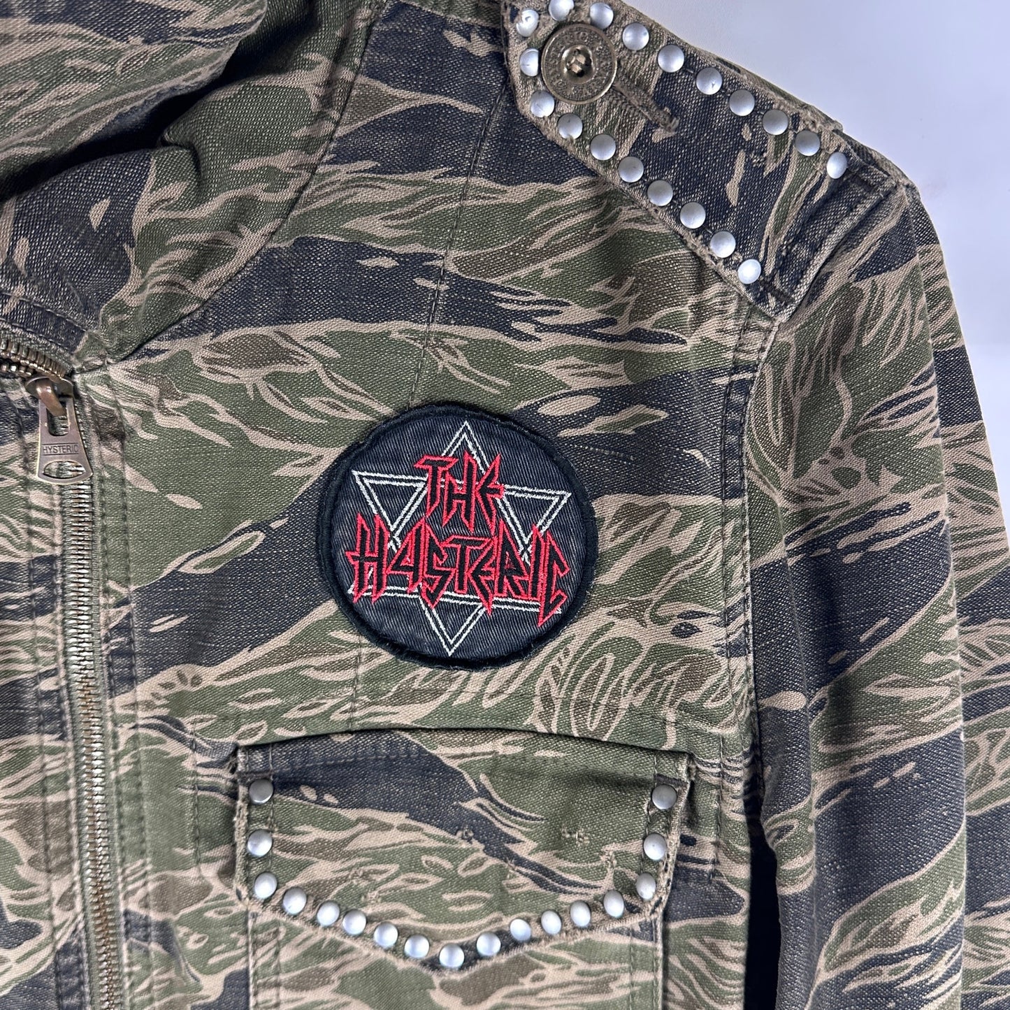 Hysteric Glamour Tiger Camo Studded Punk Field Jacket