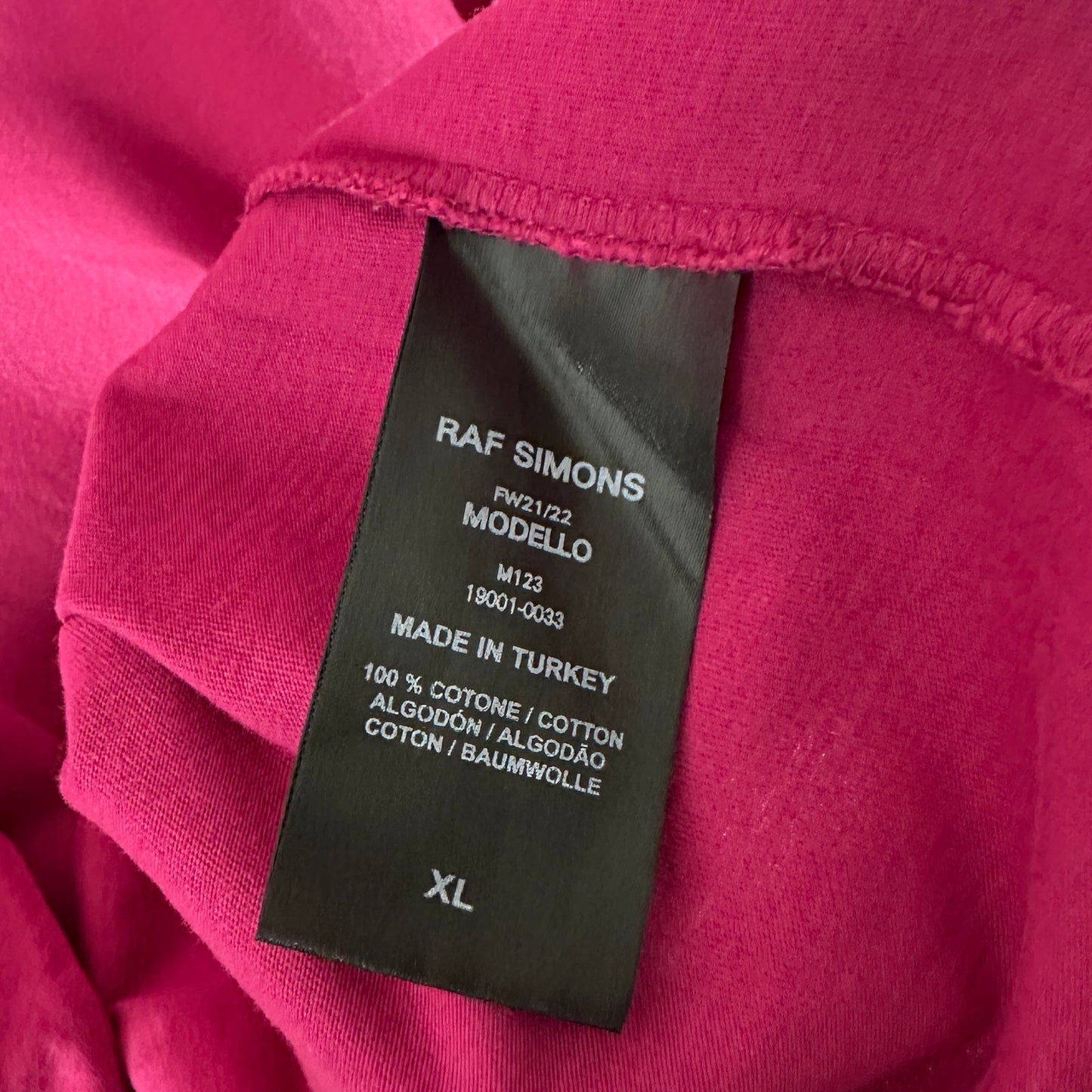 Raf Simons F/W21 Pink Blair Nebraska Tee