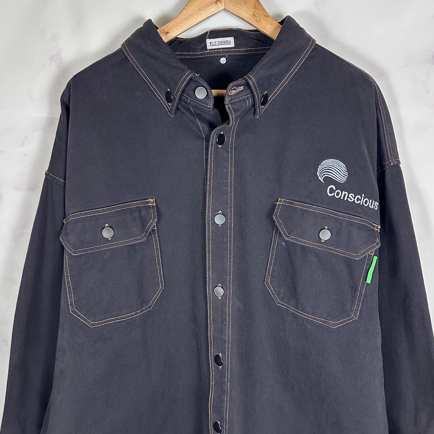 Willy Chavarria F/W18 Big Daddy Denim Button-Down