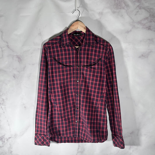 Hysteric Glamour Red Western Flannel Button-Up Shirt