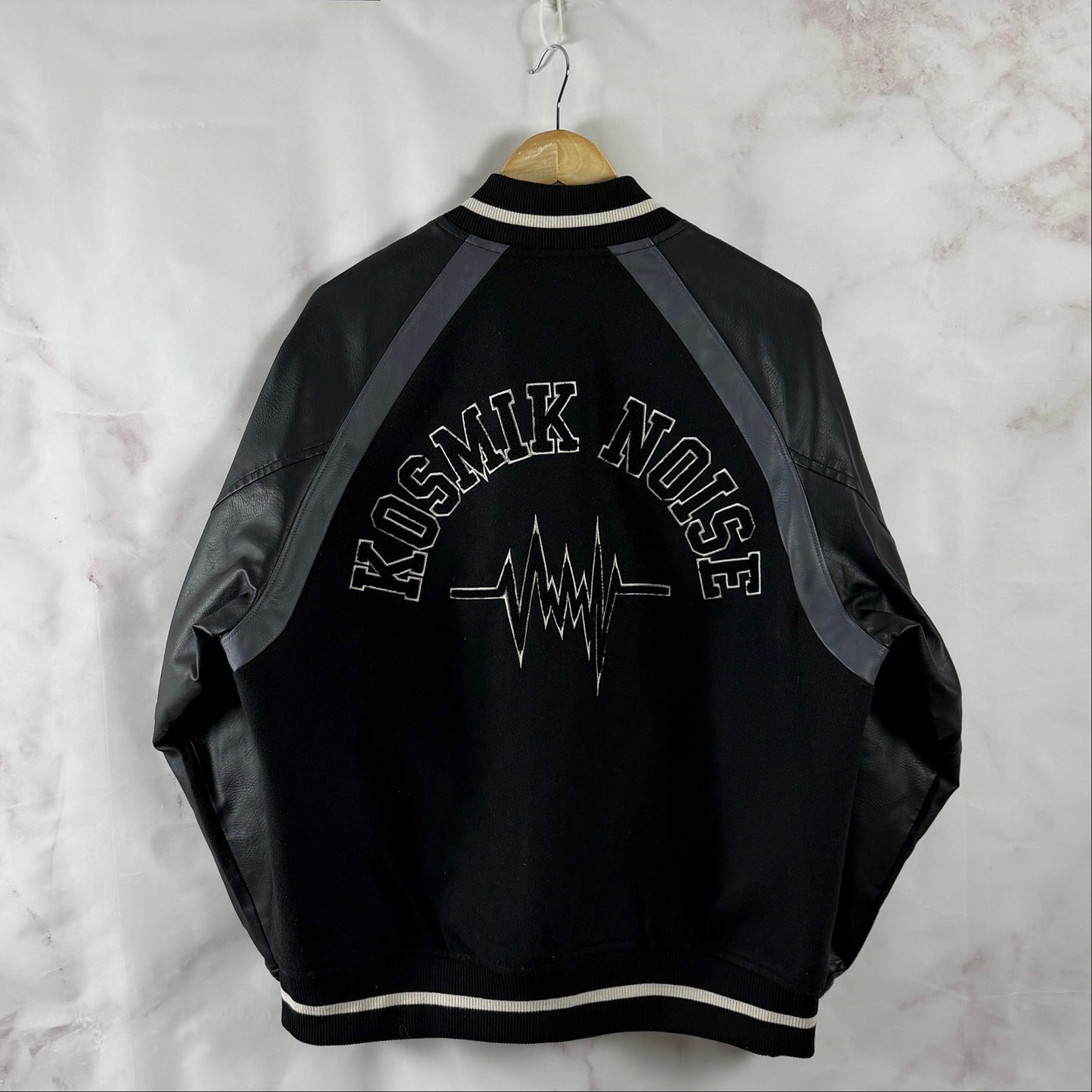Undercover x GU Kosmik Noise Black Varsity Jacket