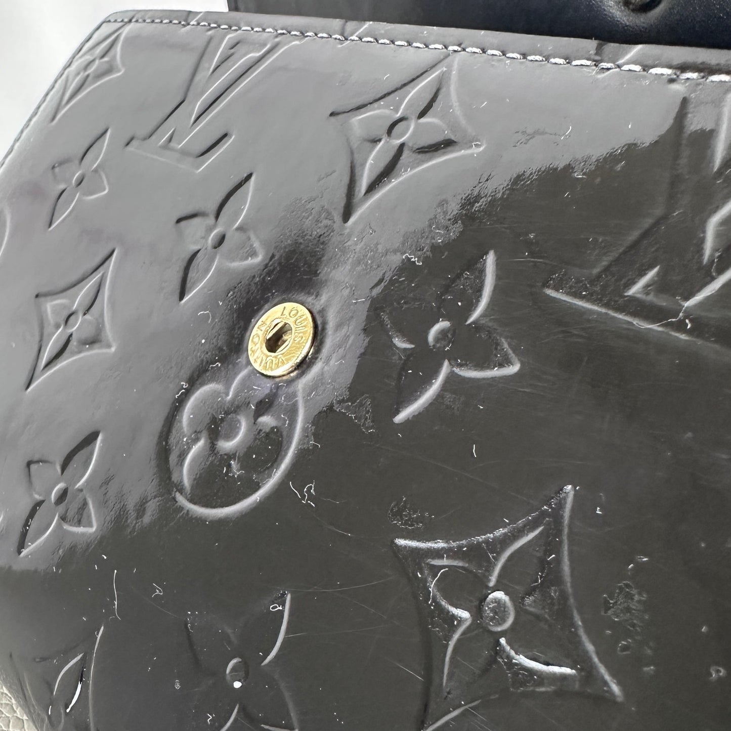 Louis Vuitton Black Monogram Vernis Patent Leather Wallet