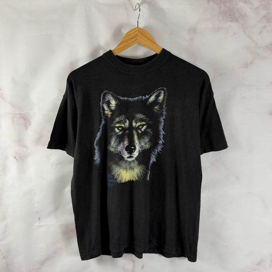 Vintage Harley Davidson Black Wolf Graphic Tee