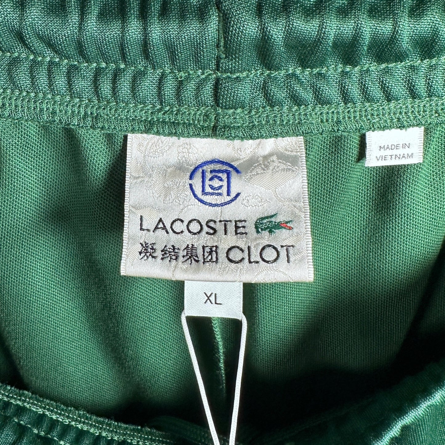 Lacoste x CLOT Green Pleated Track Pants