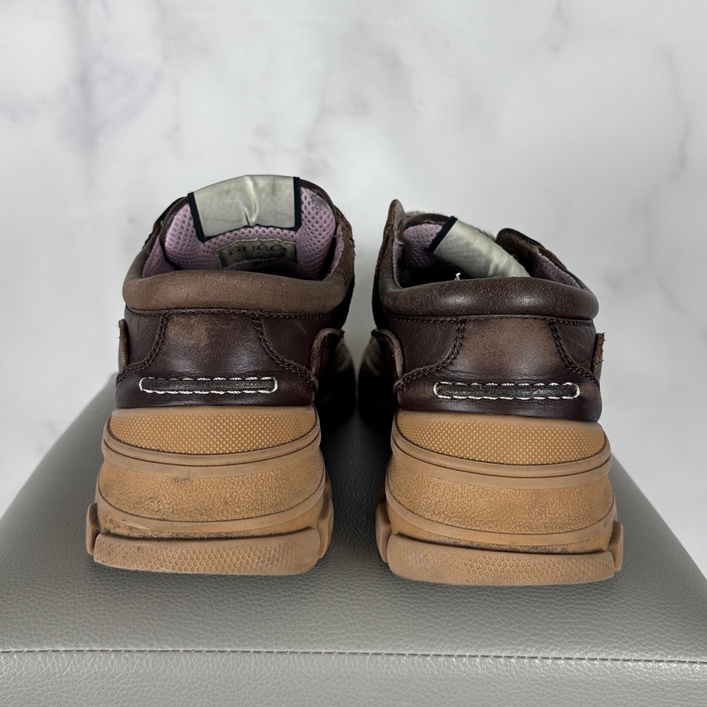 Gucci Boatrek Brown Leather Sneaker