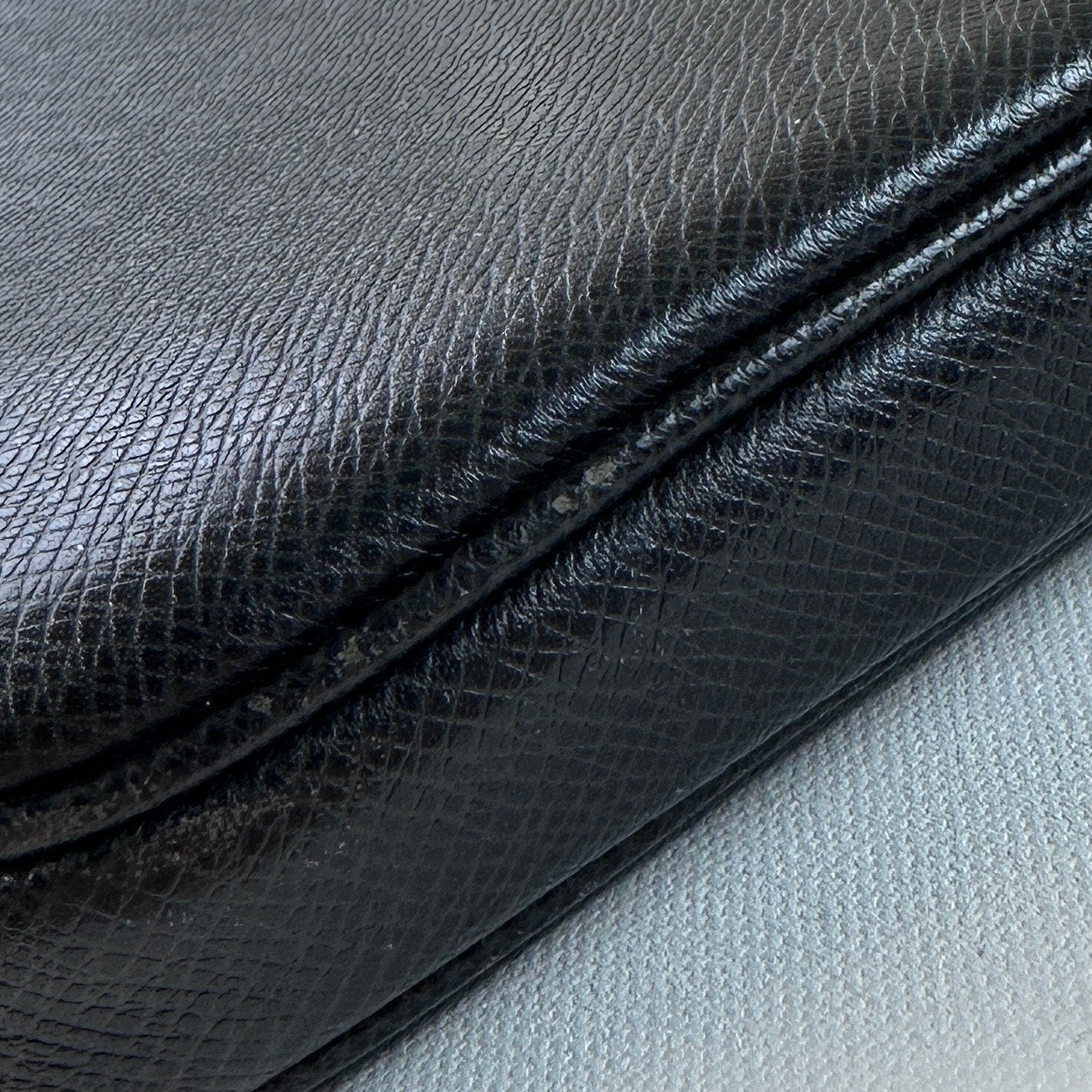 Louis Vuitton Black Leather Computer Case