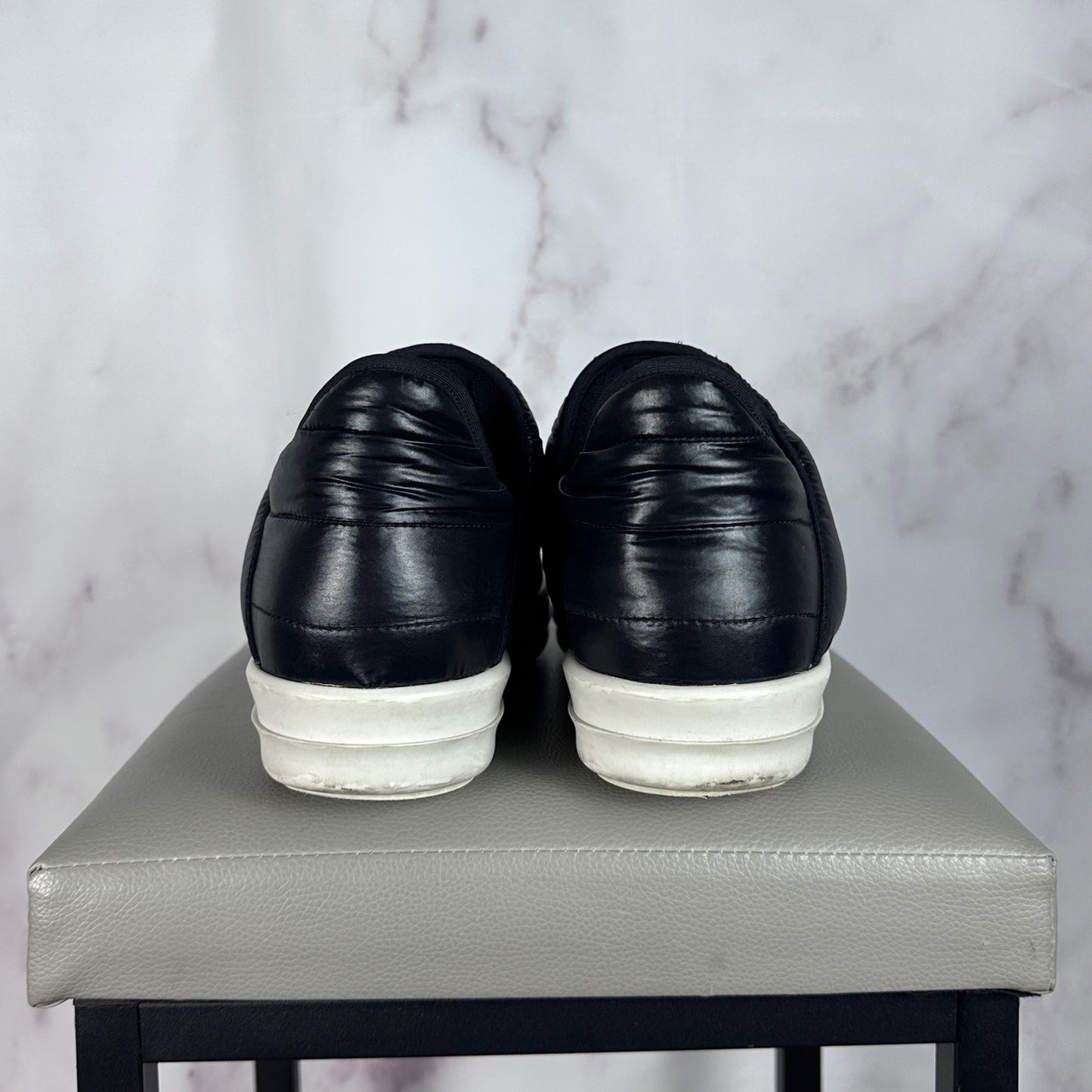 Rick Owens Black Puffer Ramone Slip-On