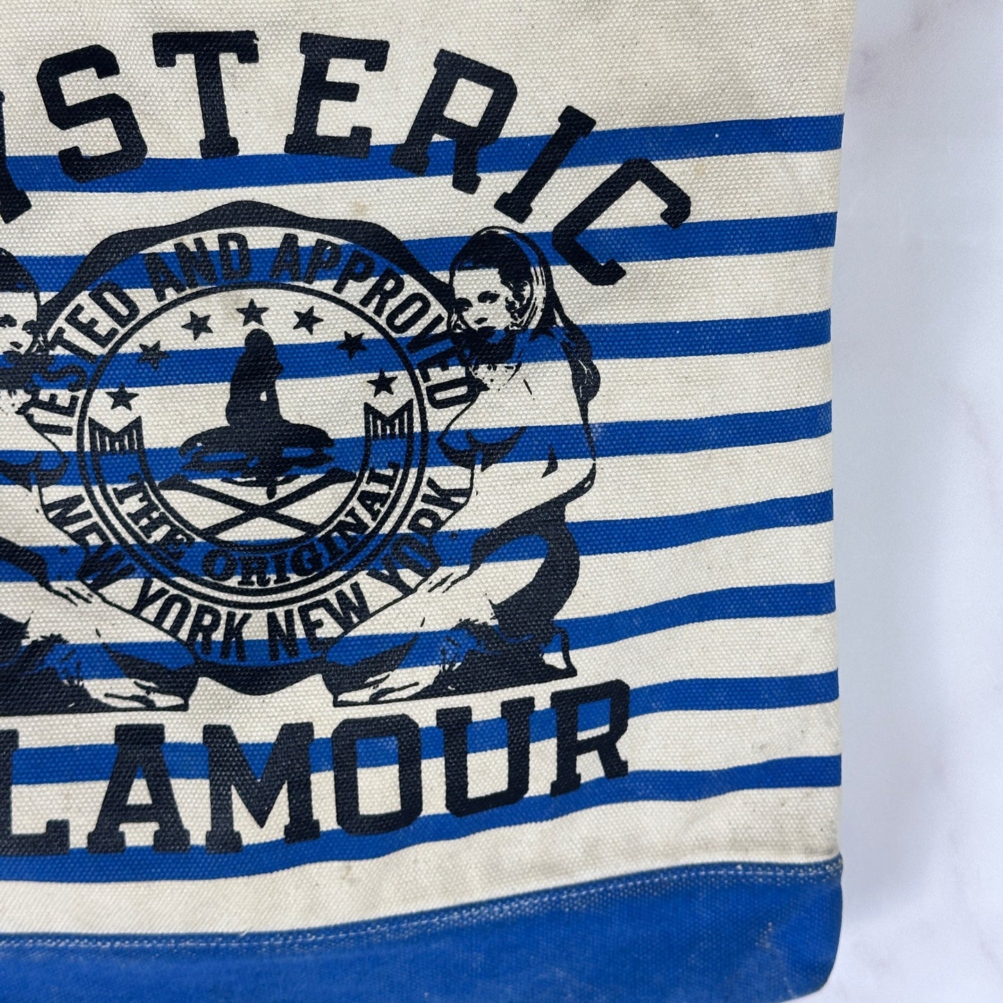 Hysteric Glamour Striped Print Tote