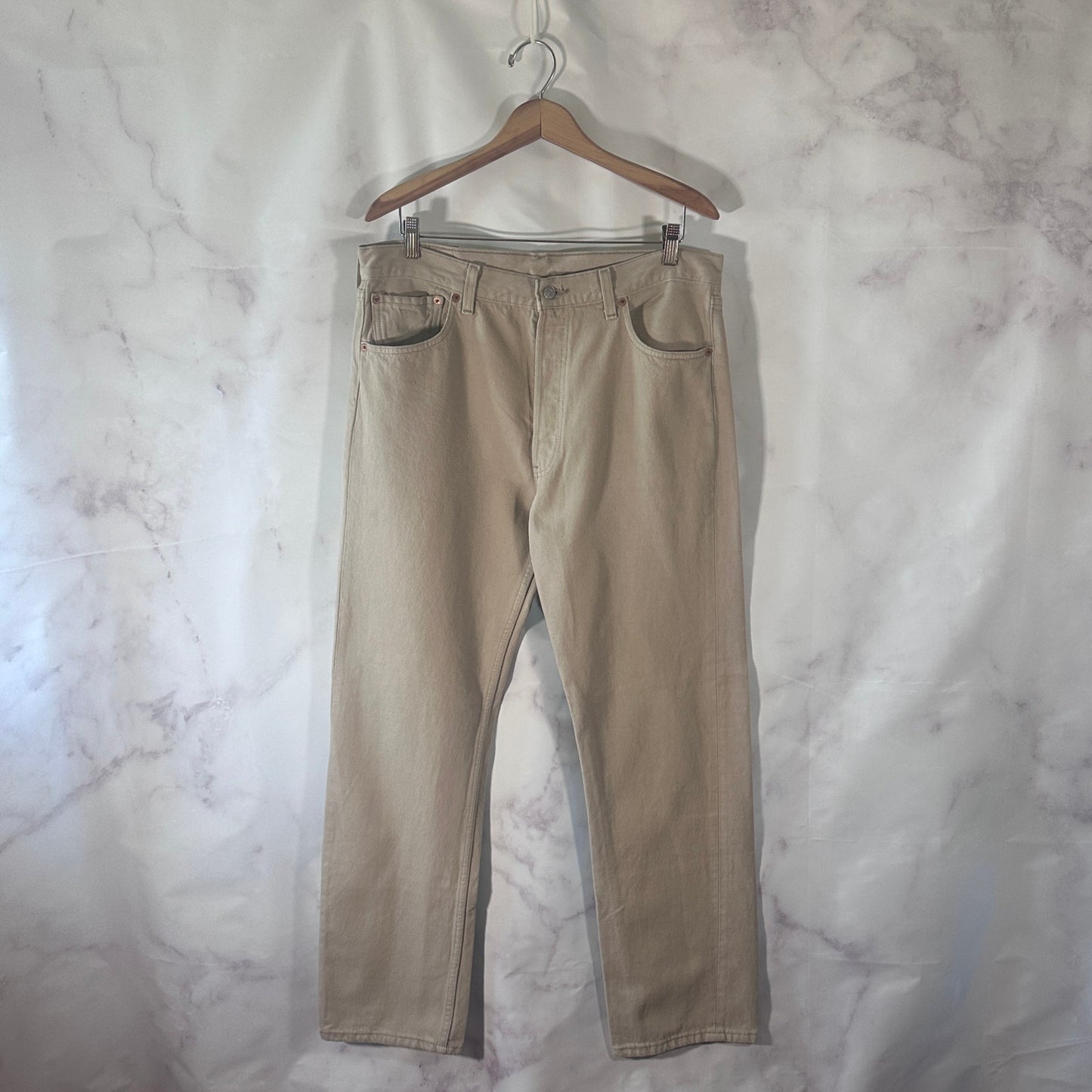 Vintage Levi’s 501 Beige Denim