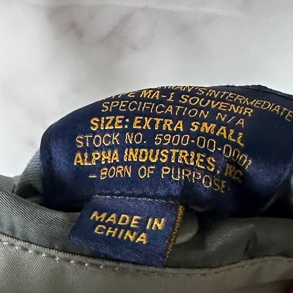 Alpha Industries Japanese Dragon Souvenir MA-1 Bomber Jacket