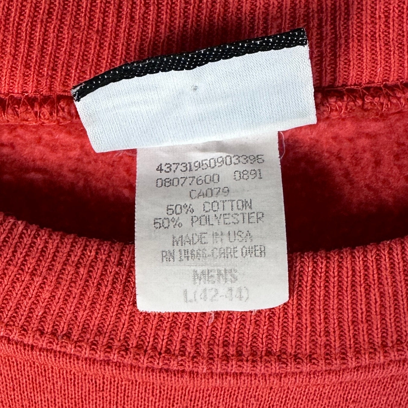 Vintage 90s Lee Heavyweight Orange Crewneck Sweatshirt
