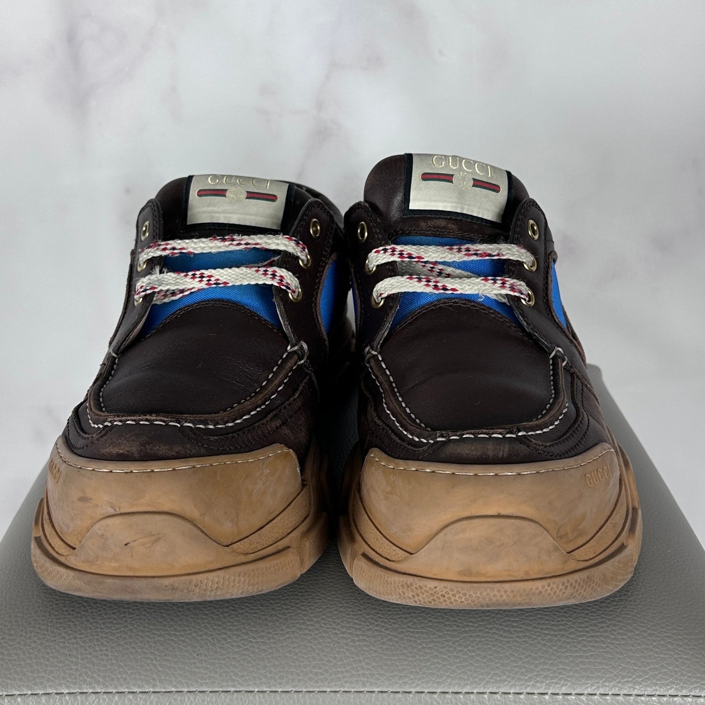 Gucci Boatrek Brown Leather Sneaker