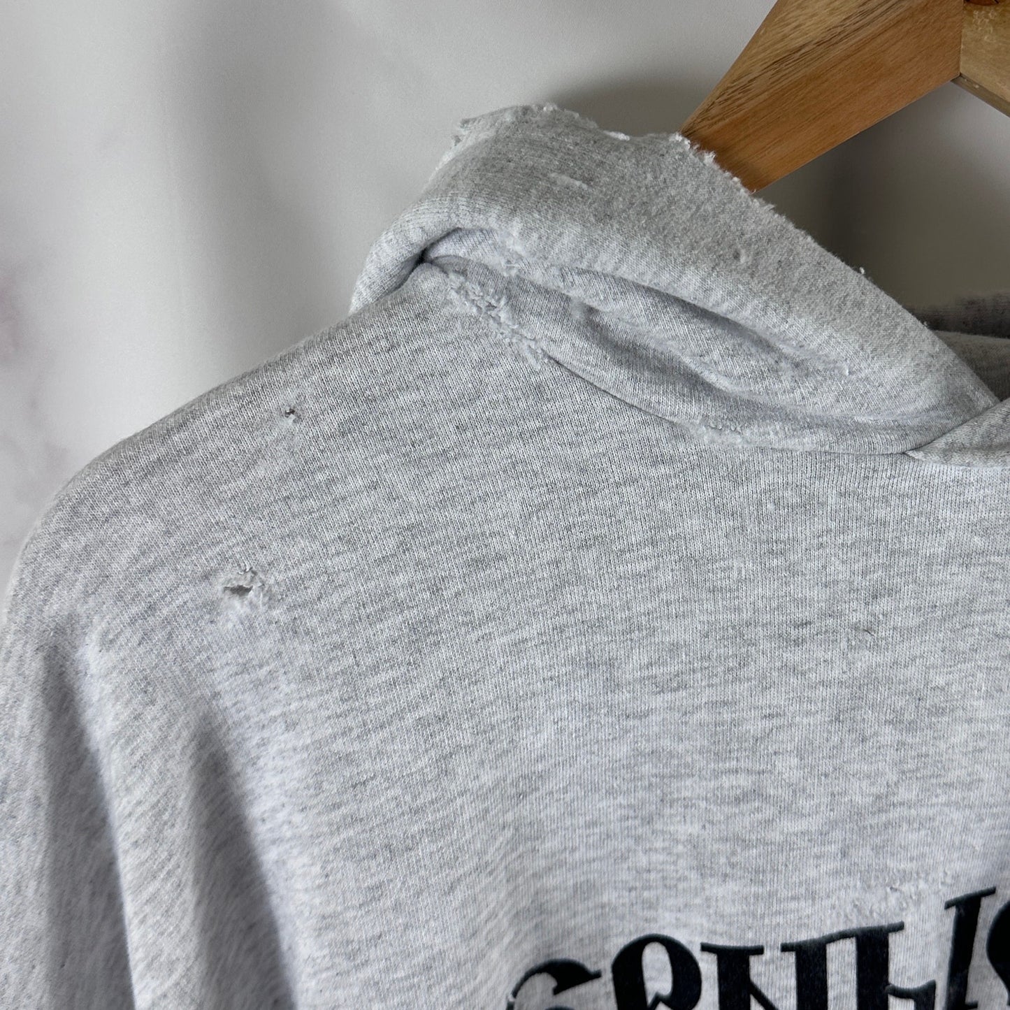Yeezy x Gosha Rubchinsky 'Black Dogs' Grey Hoodie