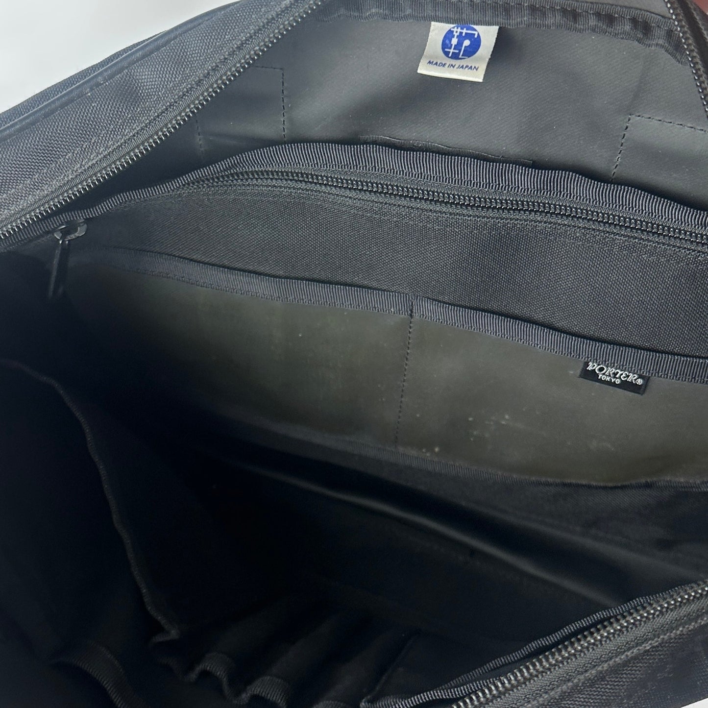 Porter Yoshida & Co. Black 2-Way Briefcase Messenger Bag