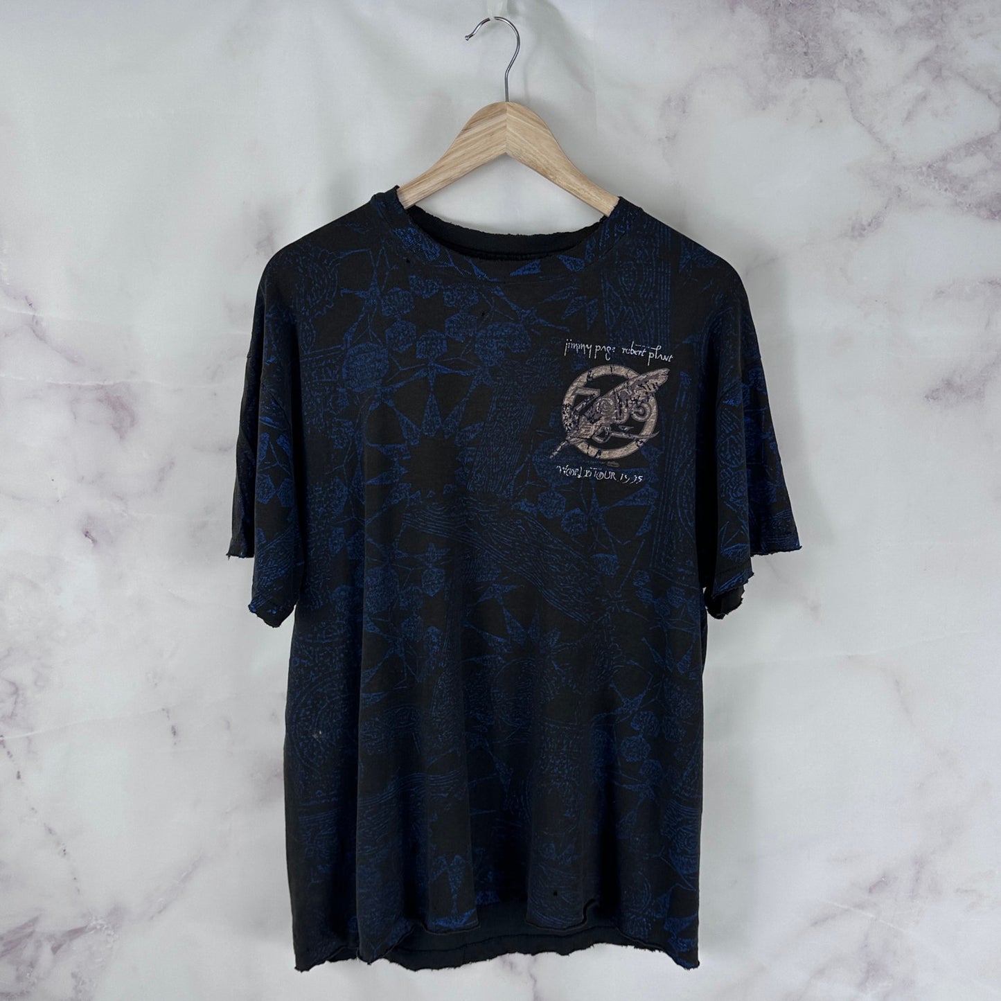 Jimmy Page Robert Plant 1995 World Tour All-Over Print Tee
