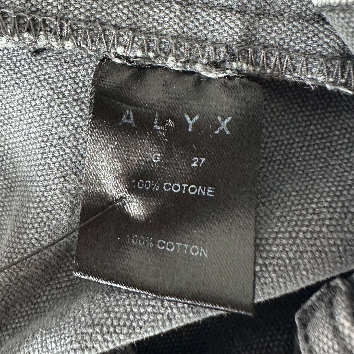 Alyx Distressed Grey Double Knee Slacker Carpenter Pants & Belt