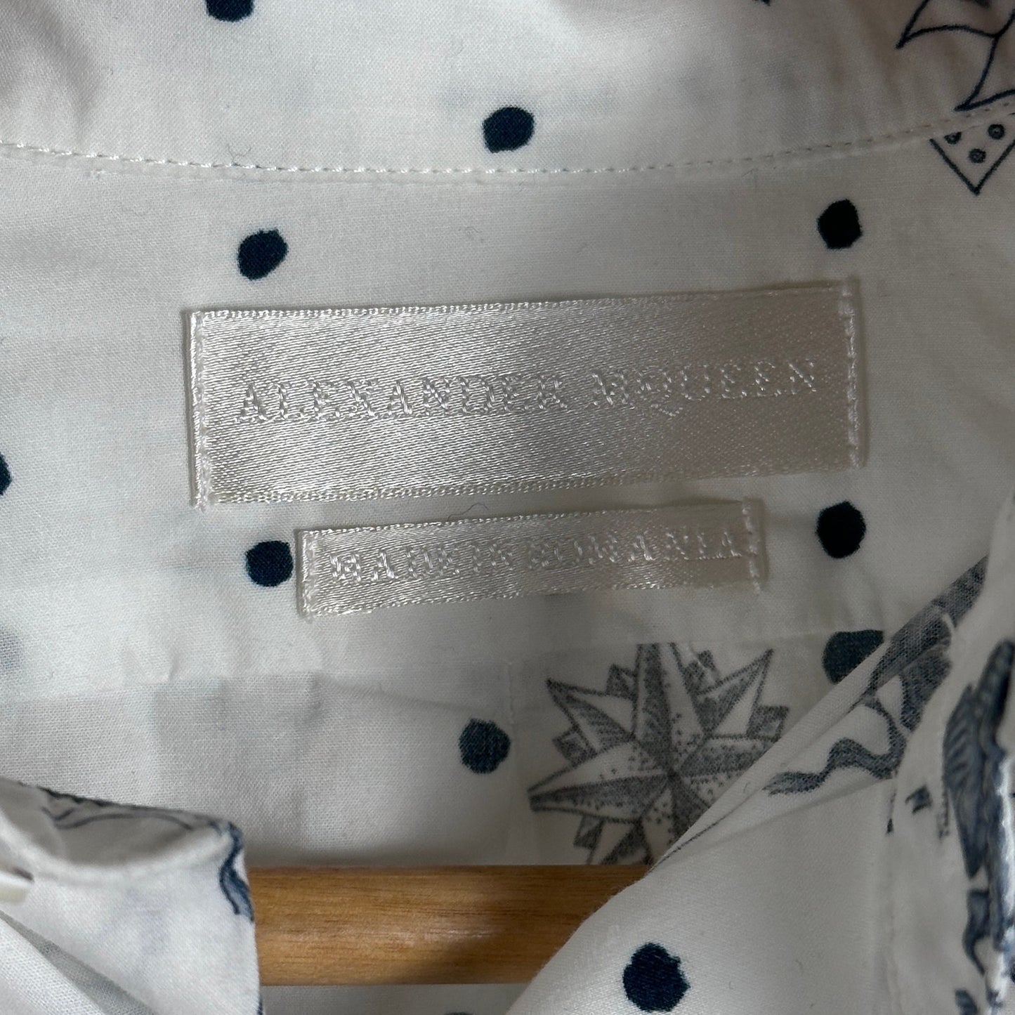 Alexander McQueen Lost At Sea Tattoo Button-Up Shirt