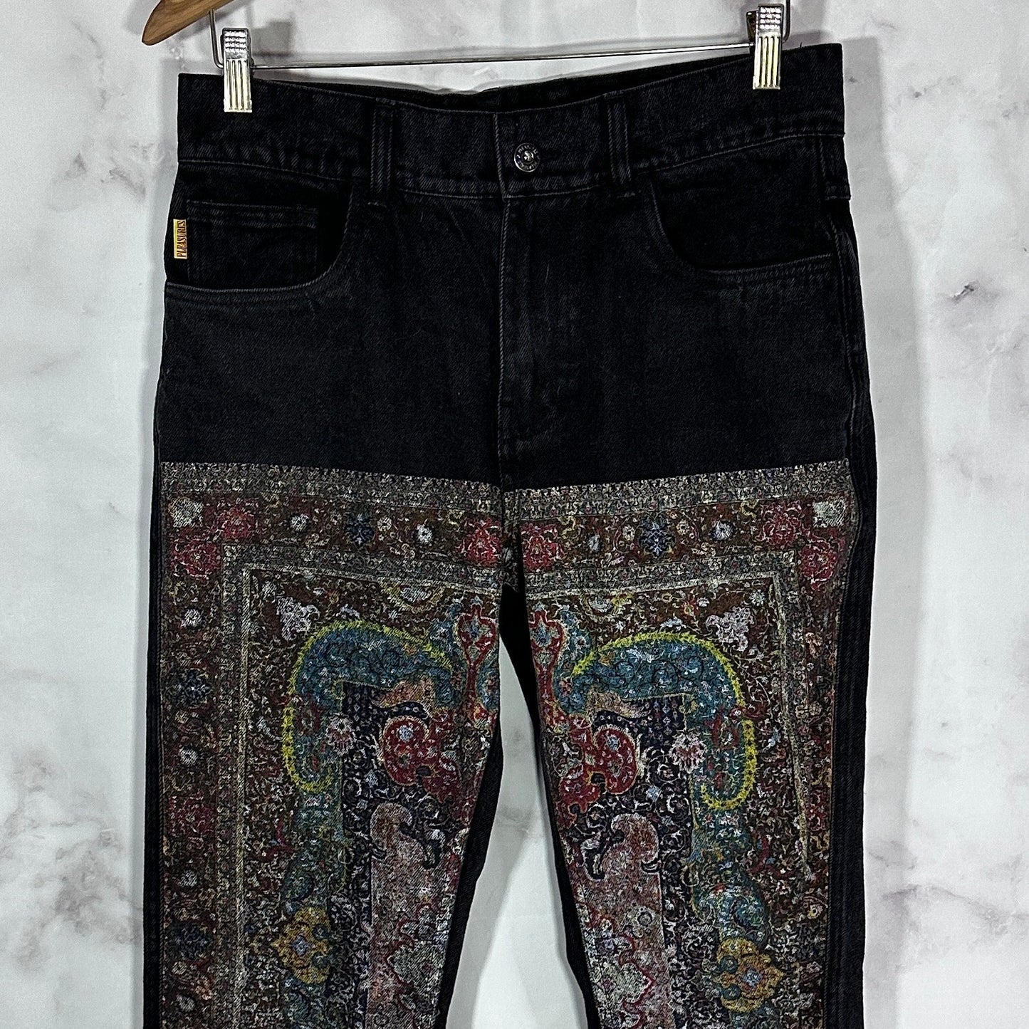 Pleasures Black Rug Pattern Denim