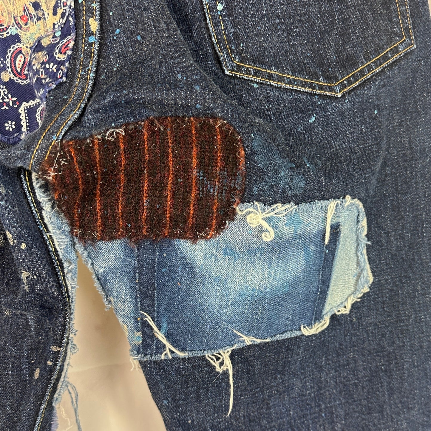 Kapital Selvedge Boro Patchwork Denim