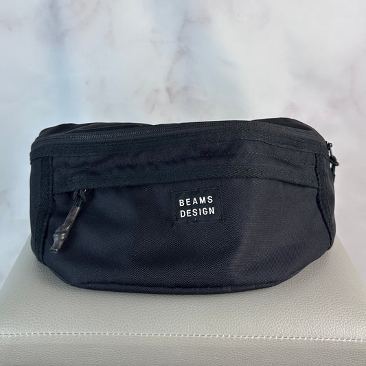 Beams Design Black Crossbody Fanny Pack