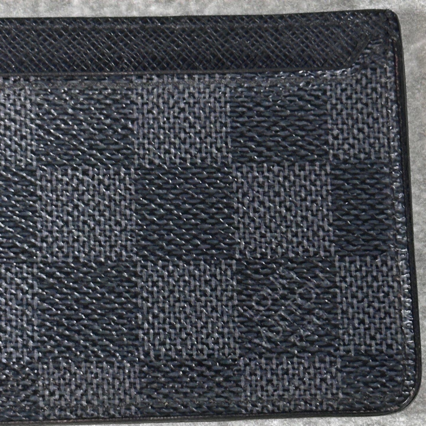 Louis Vuitton Black Damier Print Cardholder Wallet