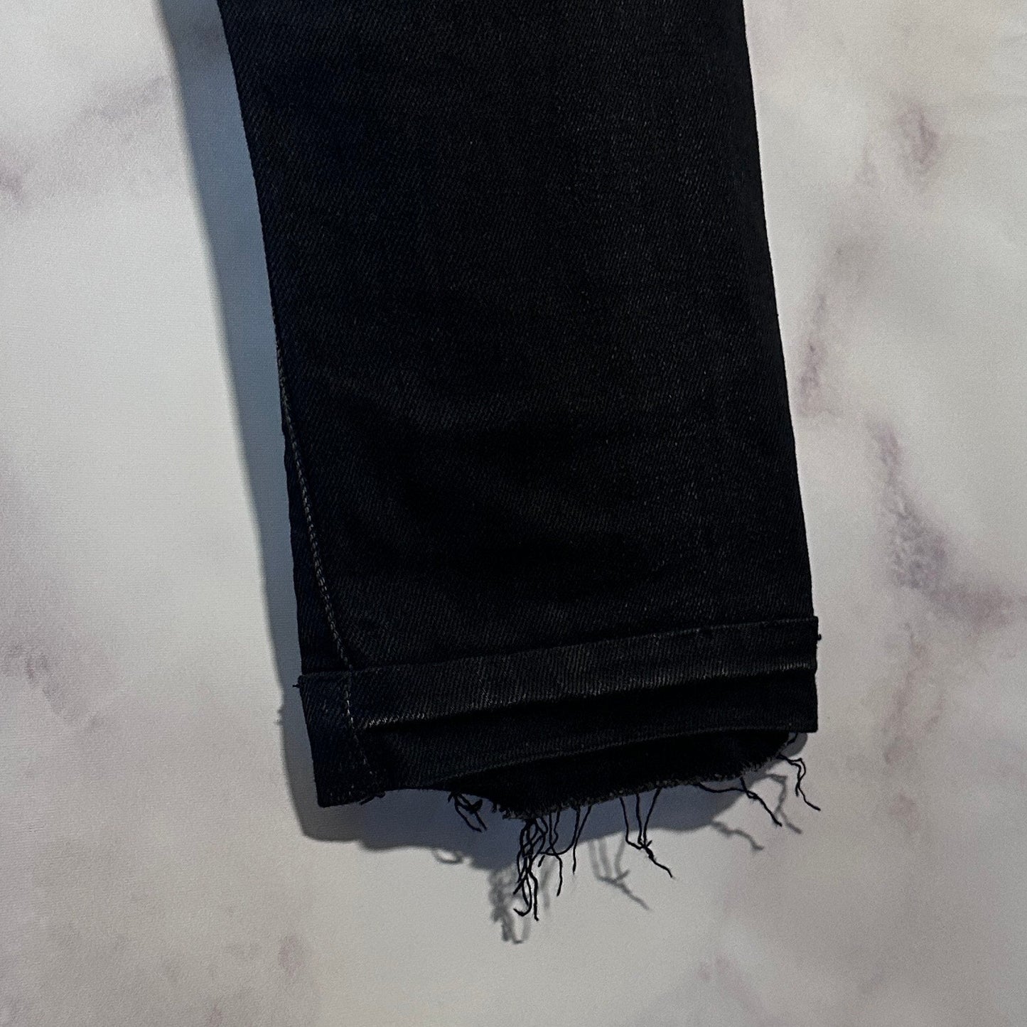 Saint Laurent Paris Hedi D02 M/SK LW Black Denim Jeans