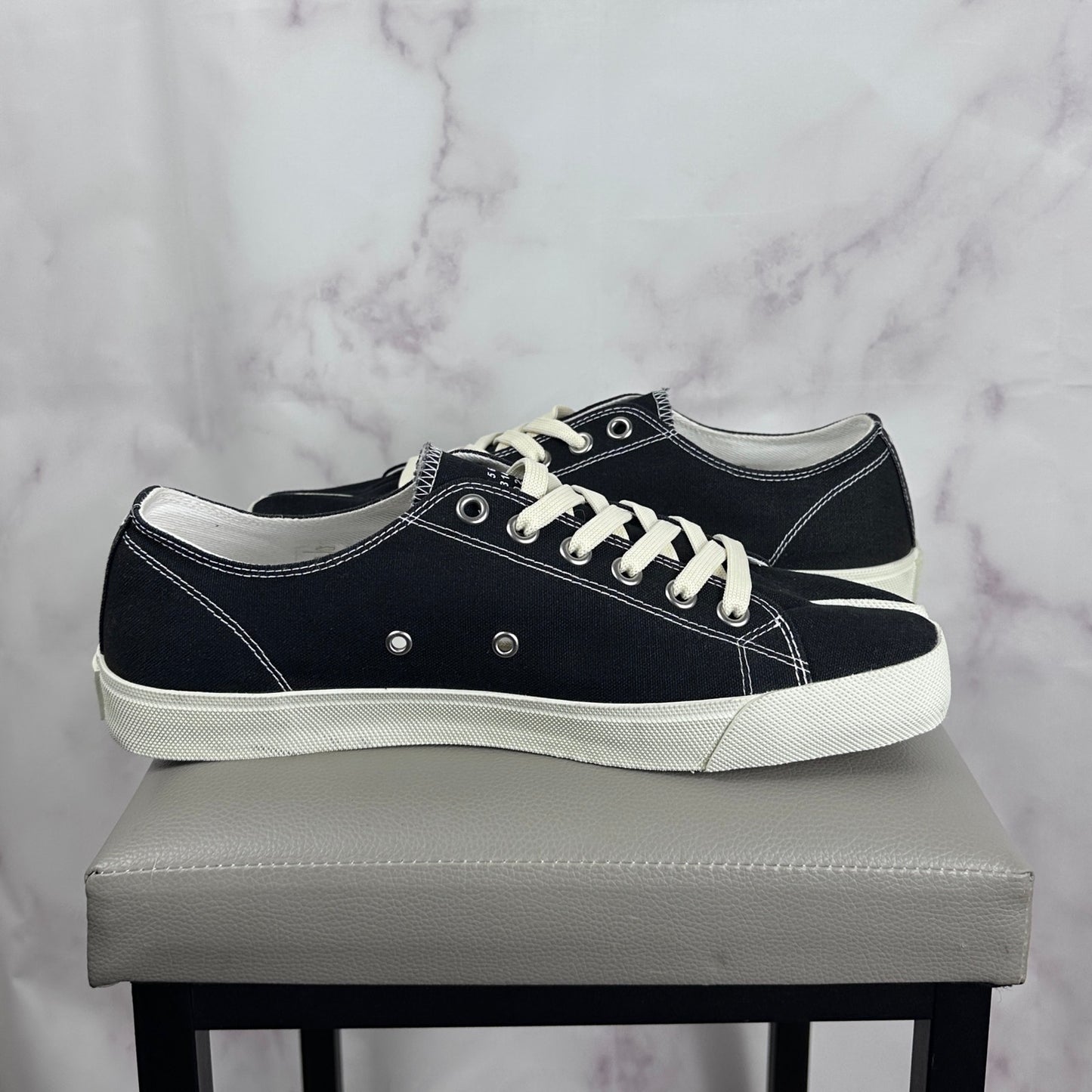 Maison Margiela Tabi Black Canvas Sneakers