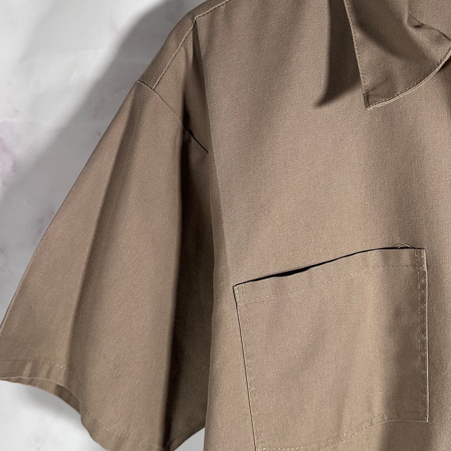 Vintage Ben Davis Tan Half-Zip Shirt