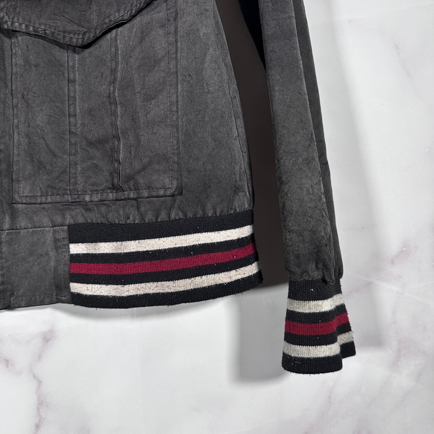 Number (N)ine Grey Baseball Jacket