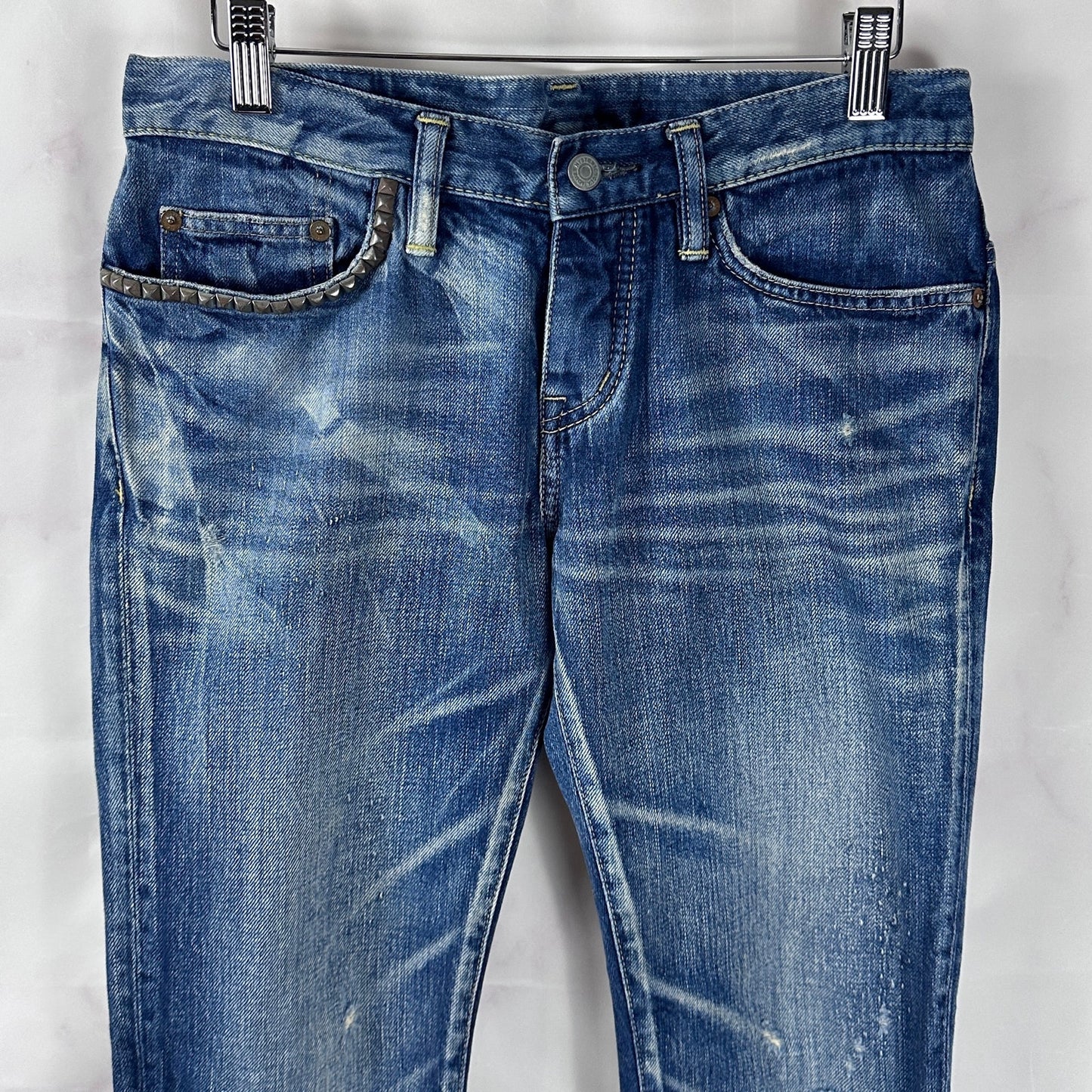 Hysteric Glamour Studded Faded Denim