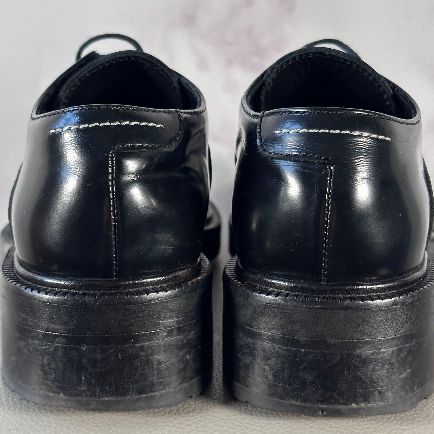 Maison Margiela MM6 Black Leather Derby