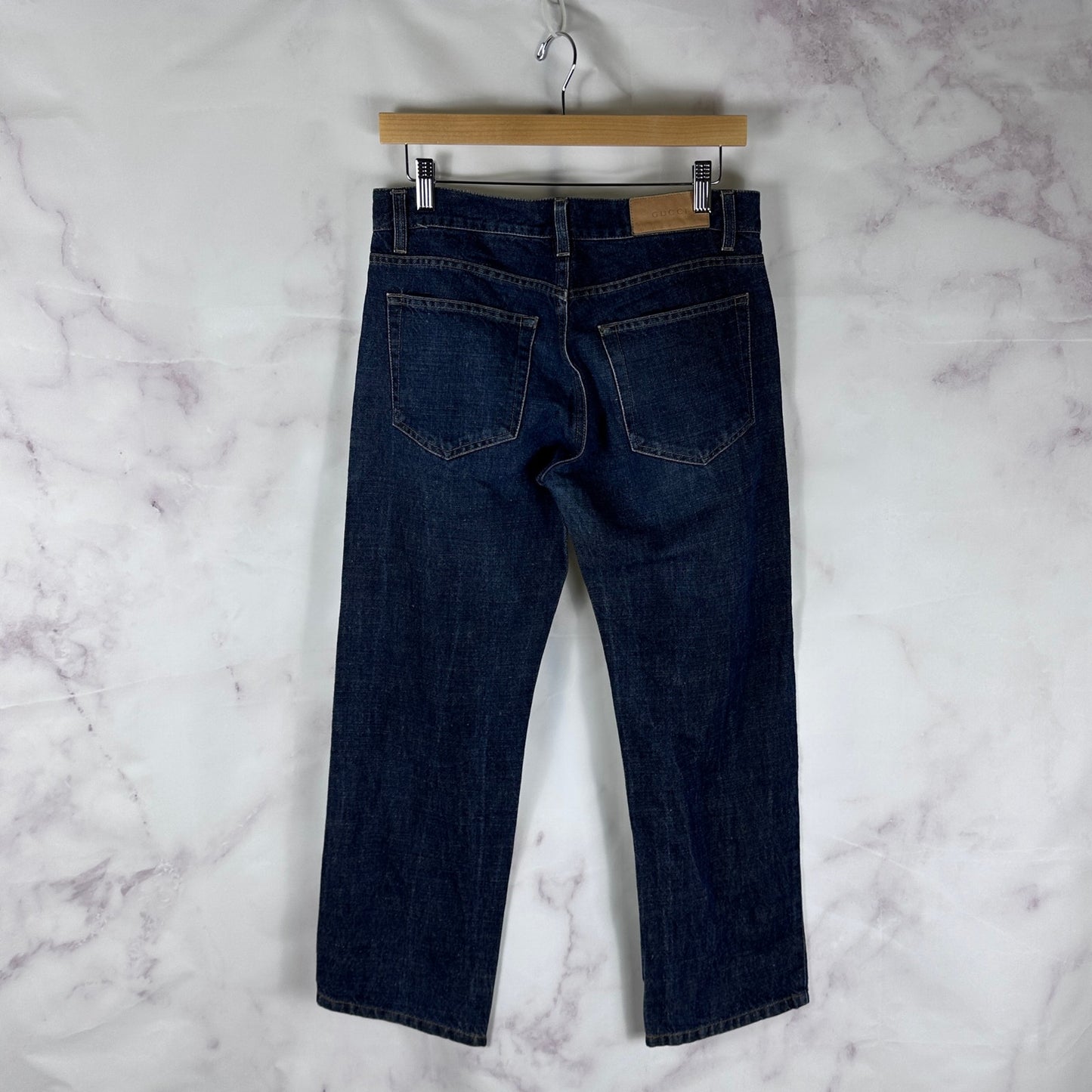 Gucci Linen Denim Blue Jeans