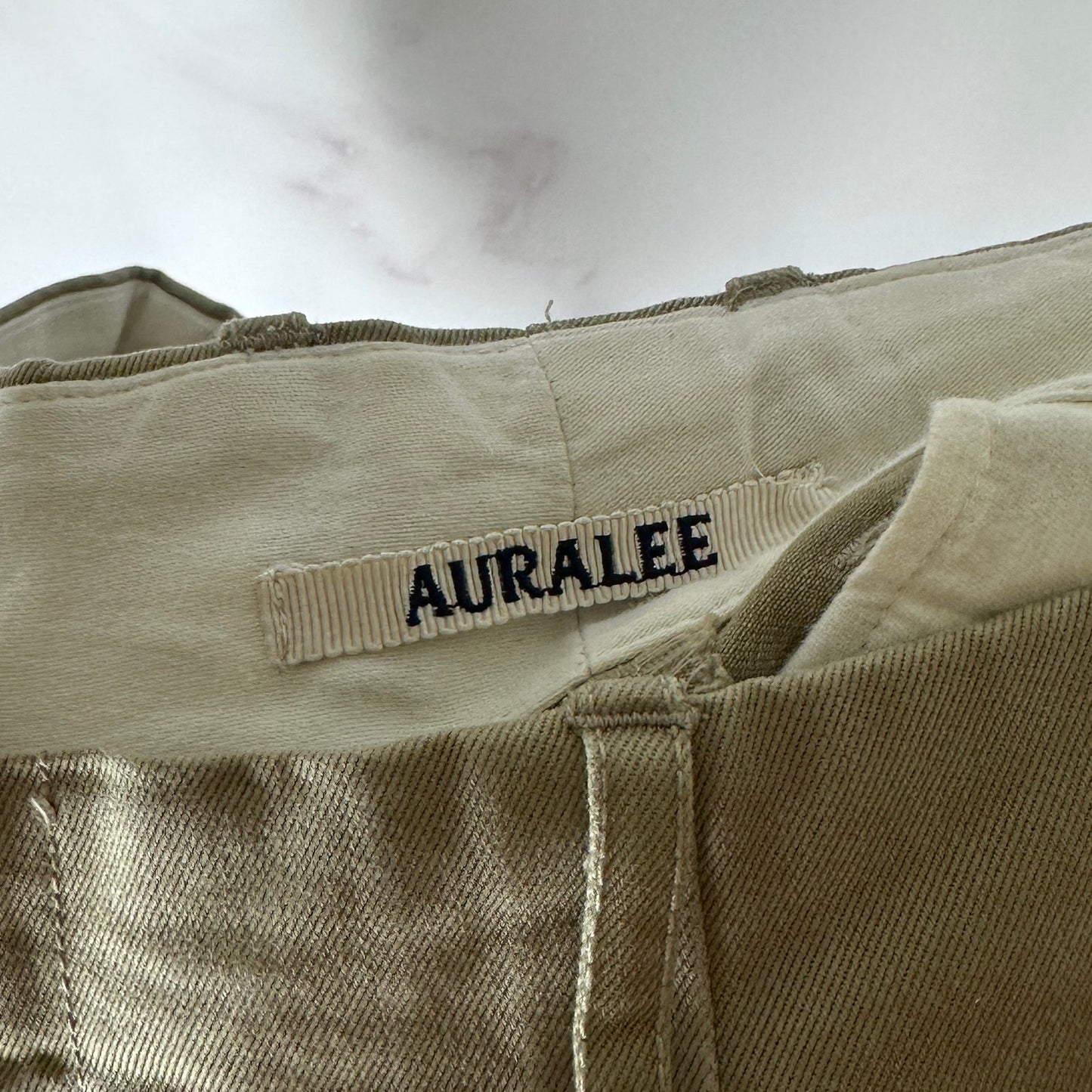 Auralee Finx Straight-Leg Wash Chino