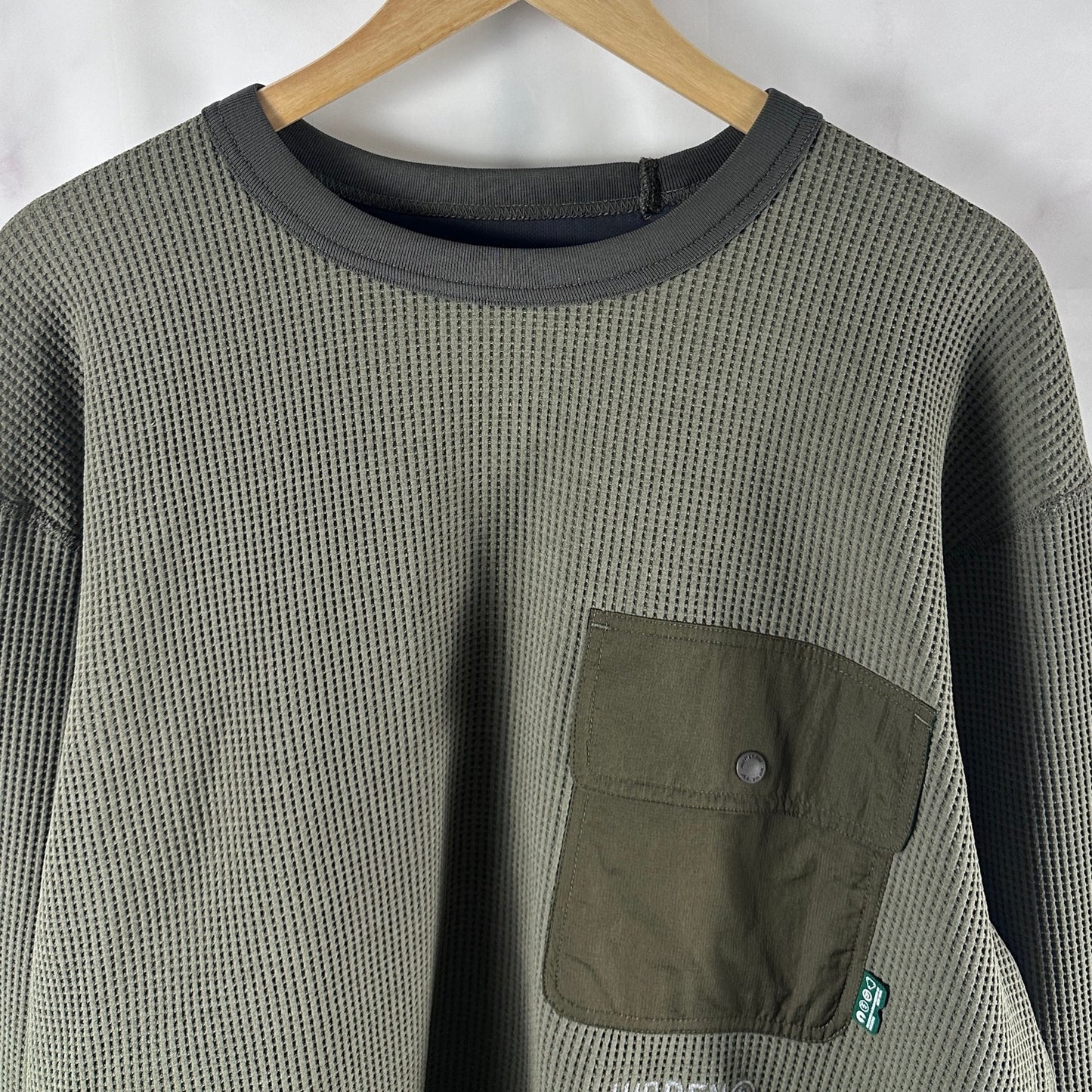 Hidden NY x And Wander Olive PE Waffle Thermal Longsleeve