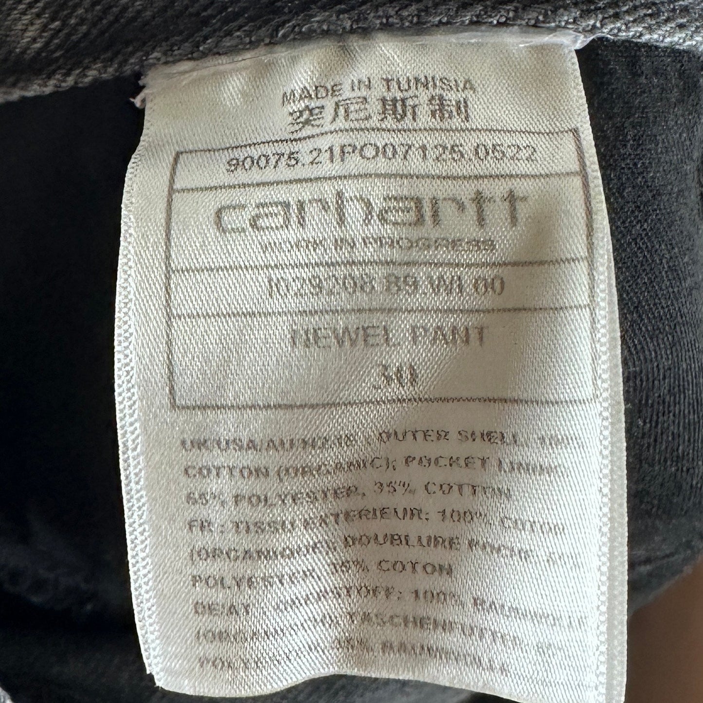 Carhartt WIP Grey Newel Denim