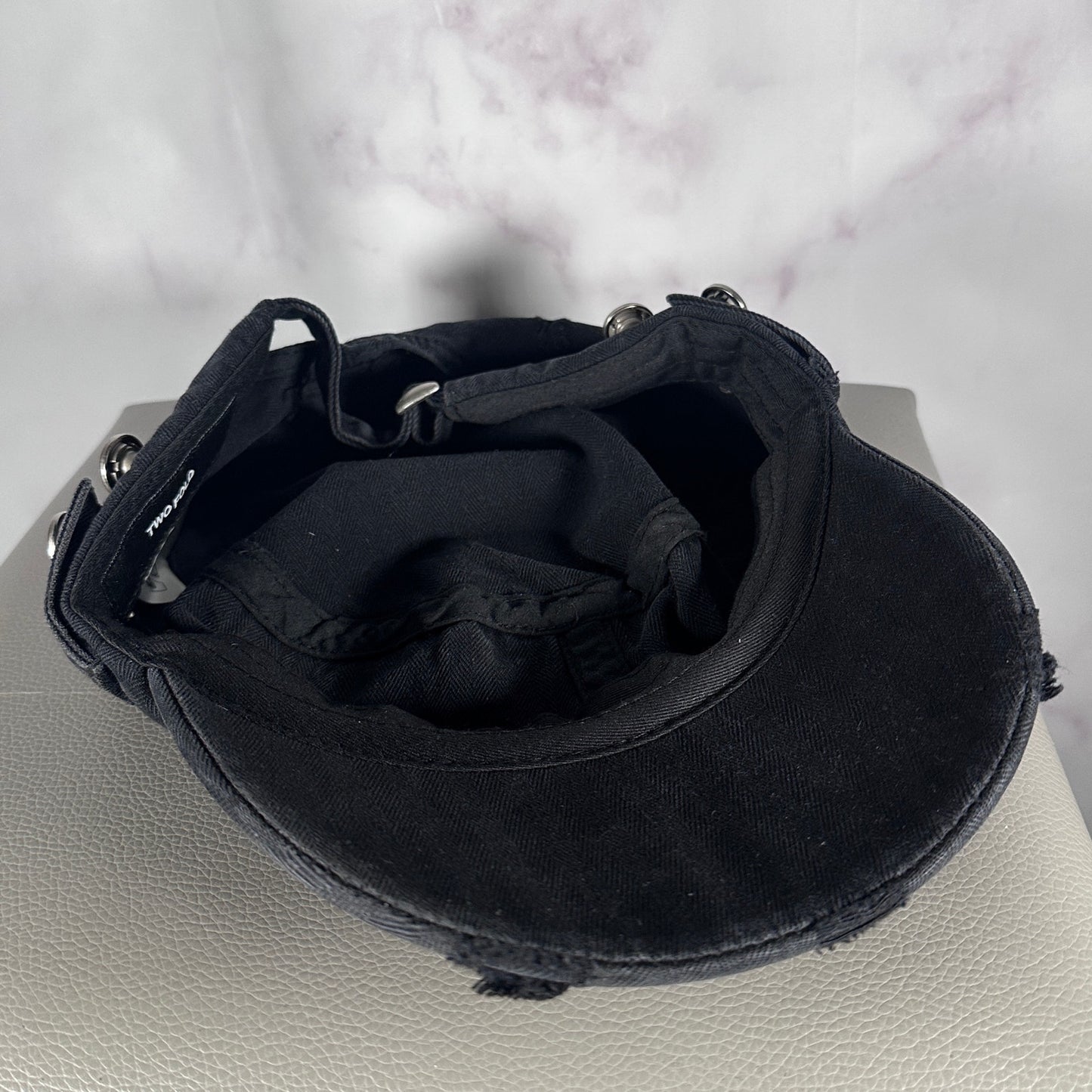 Two Fold HBT Sun-Faded Black Cadet Hat