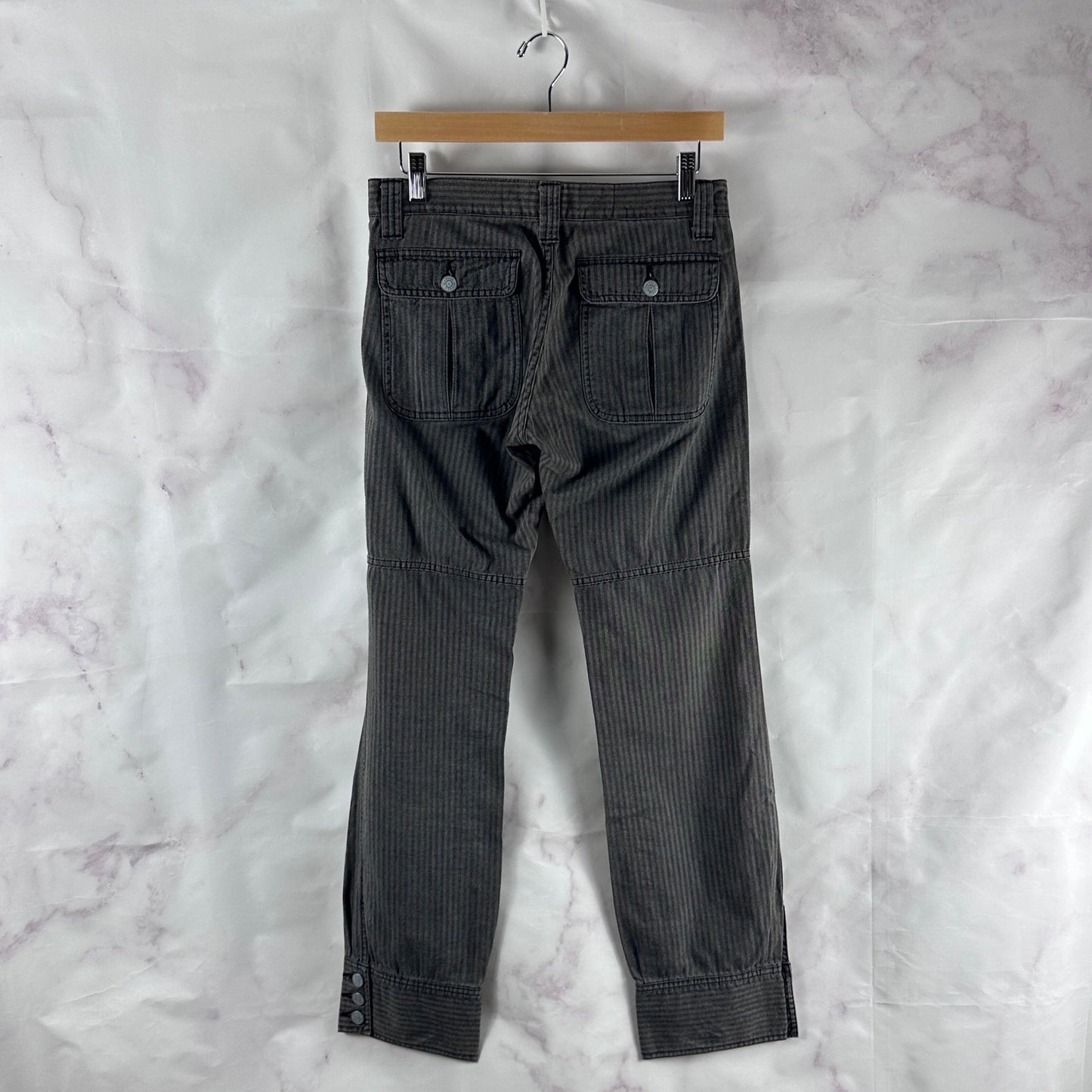 Hysteric Glamour Grey Striped Front Pocket Pants