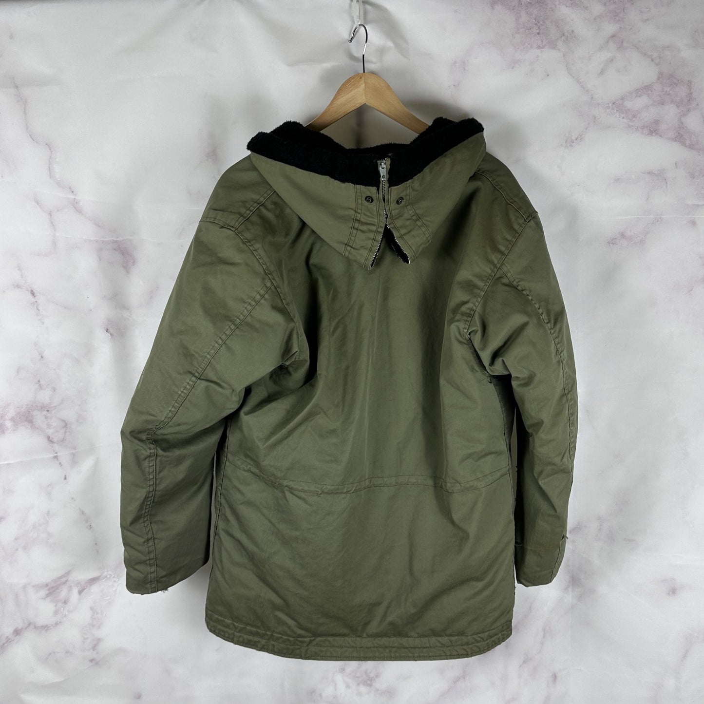 Vintage 1960s Frost King Olive Green Parka