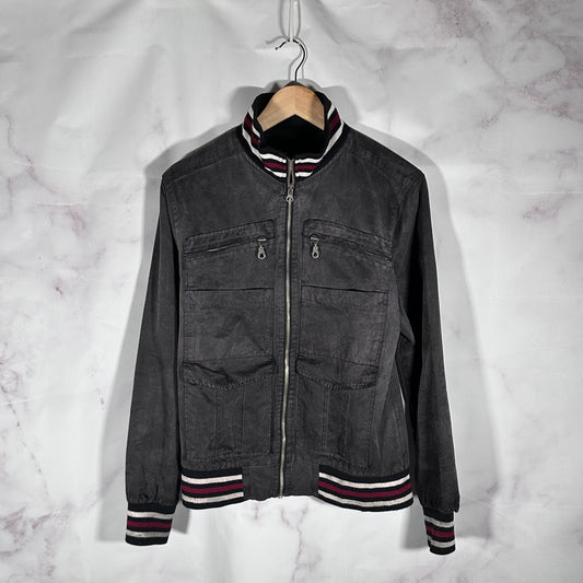 Number (N)ine Grey Baseball Jacket